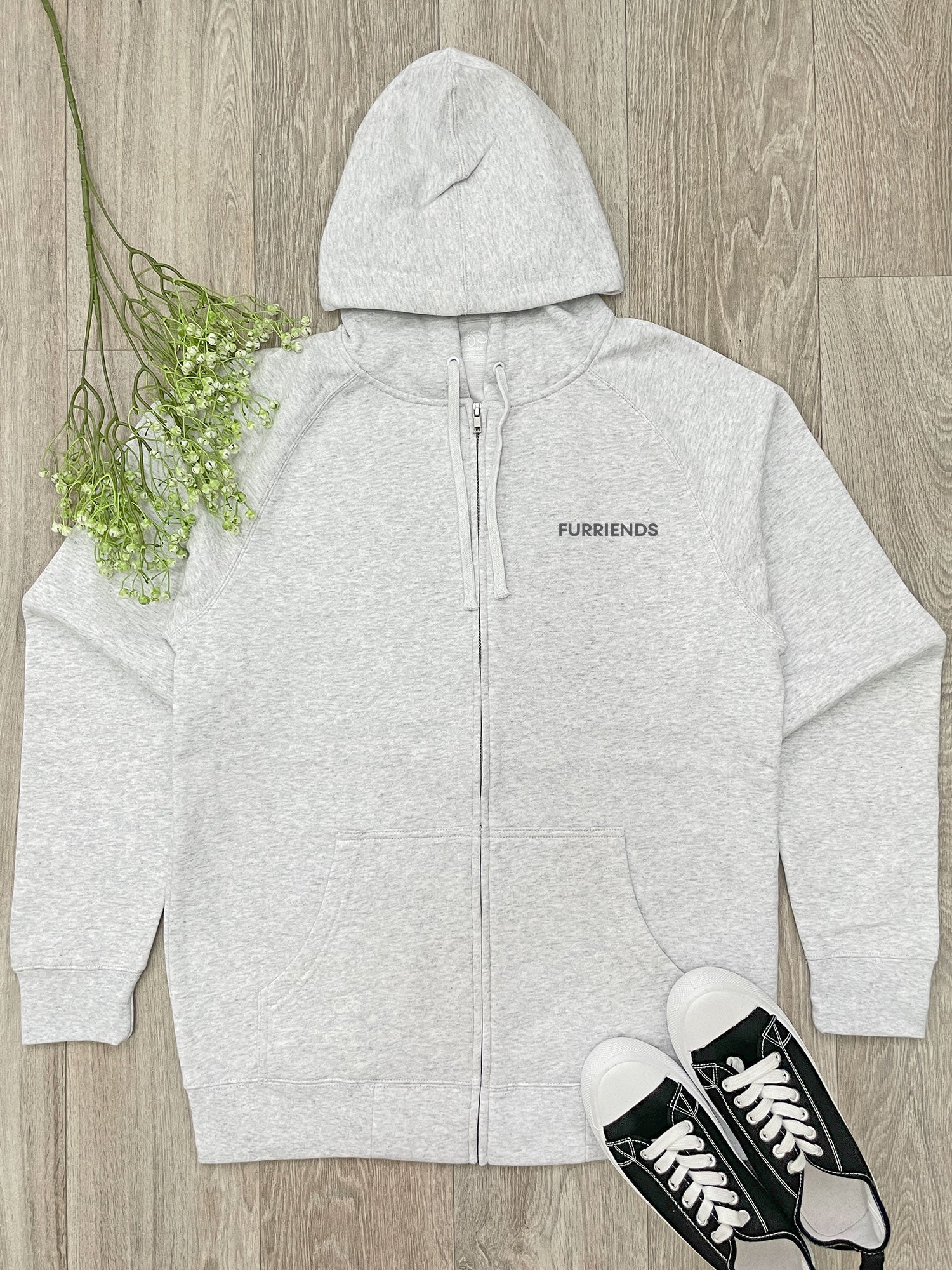 Russian Blue Zip Front Hoodie