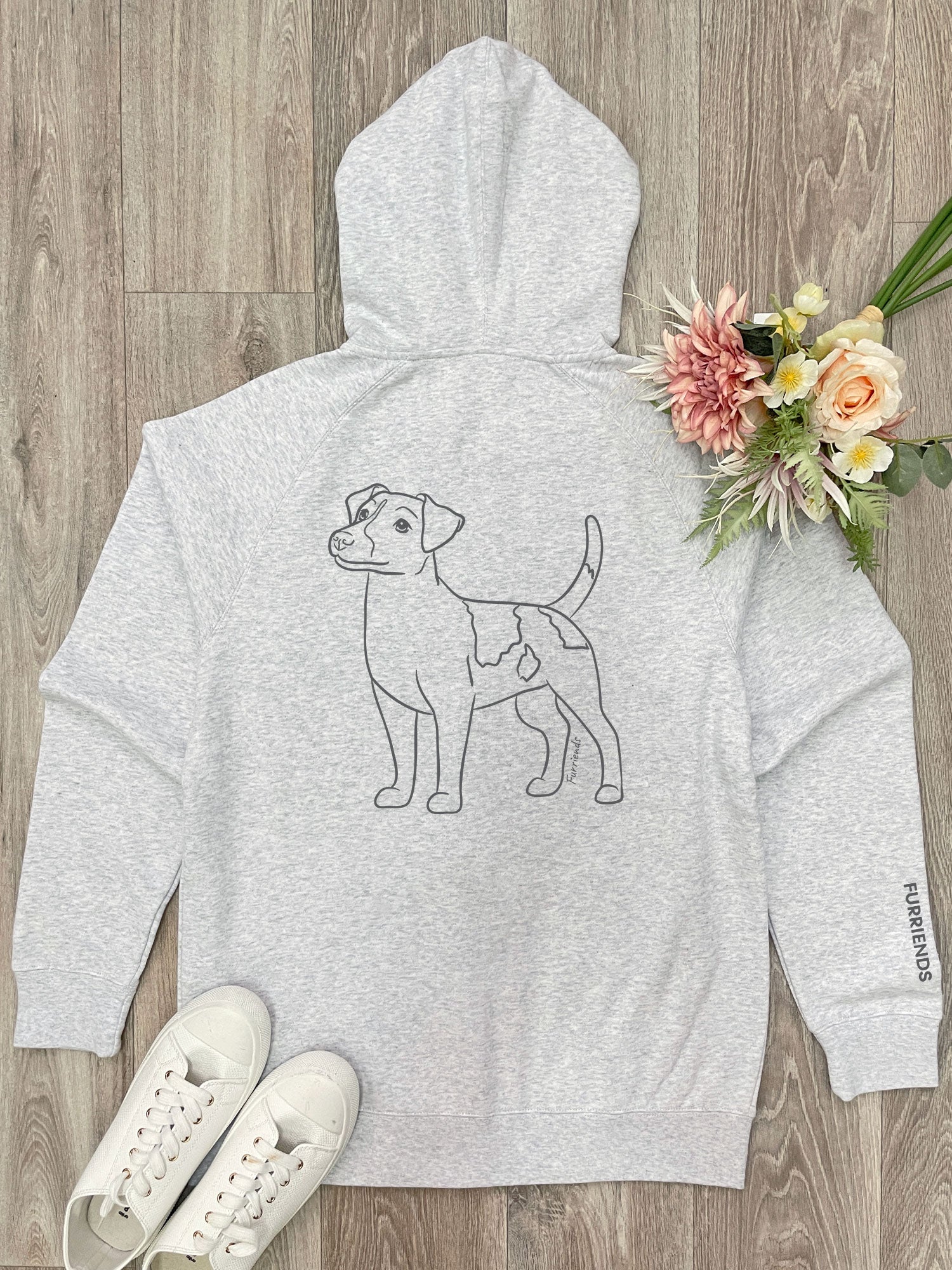 Jack Russell Terrier (Smooth Coat) Zip Front Hoodie