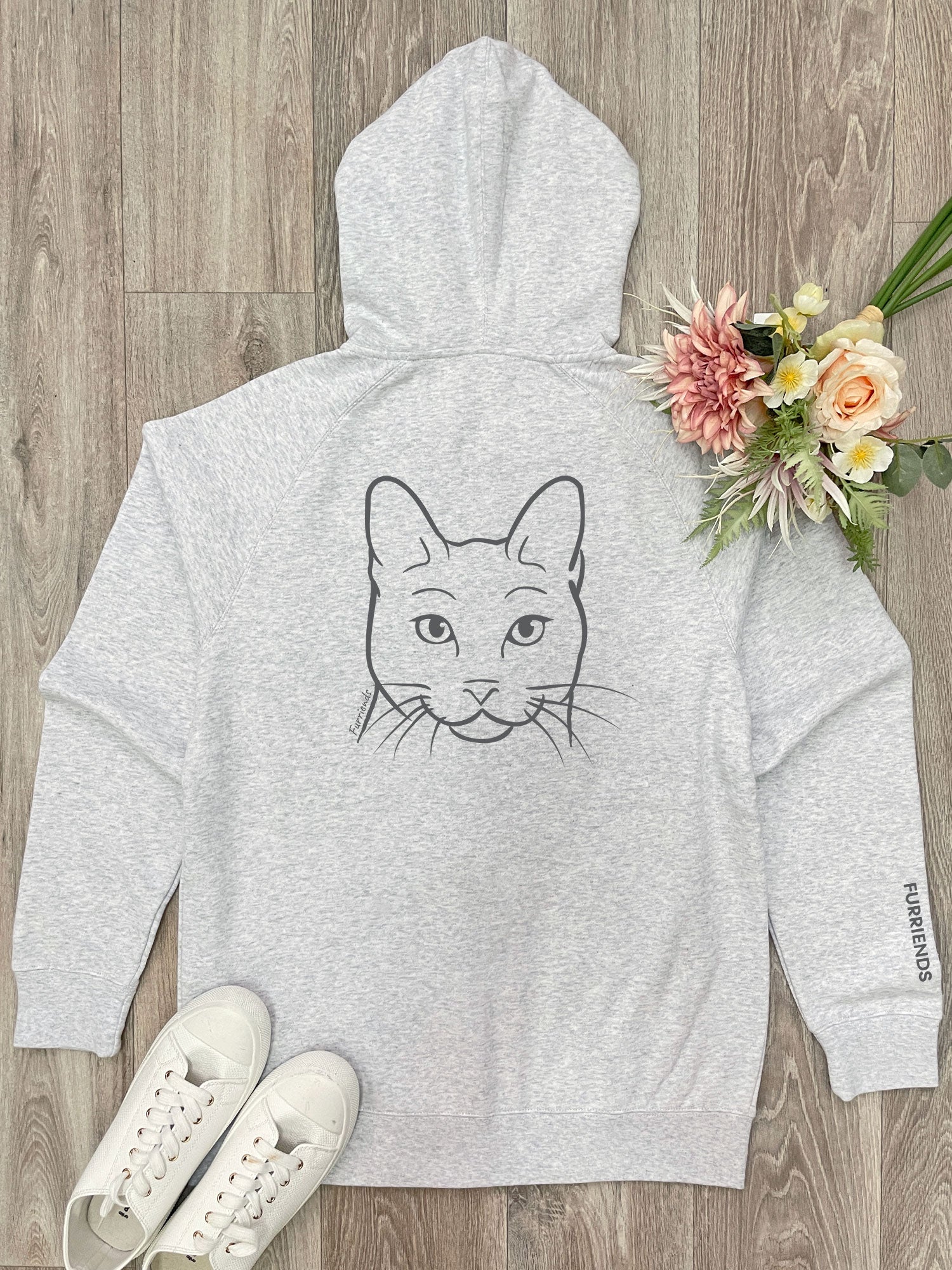 Russian Blue Zip Front Hoodie