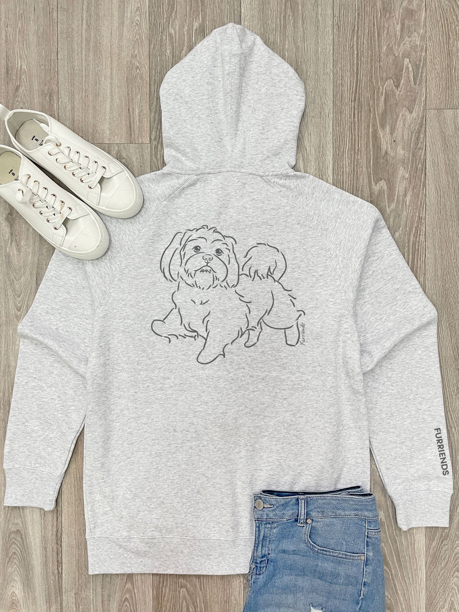 Shih Tzu Zip Front Hoodie