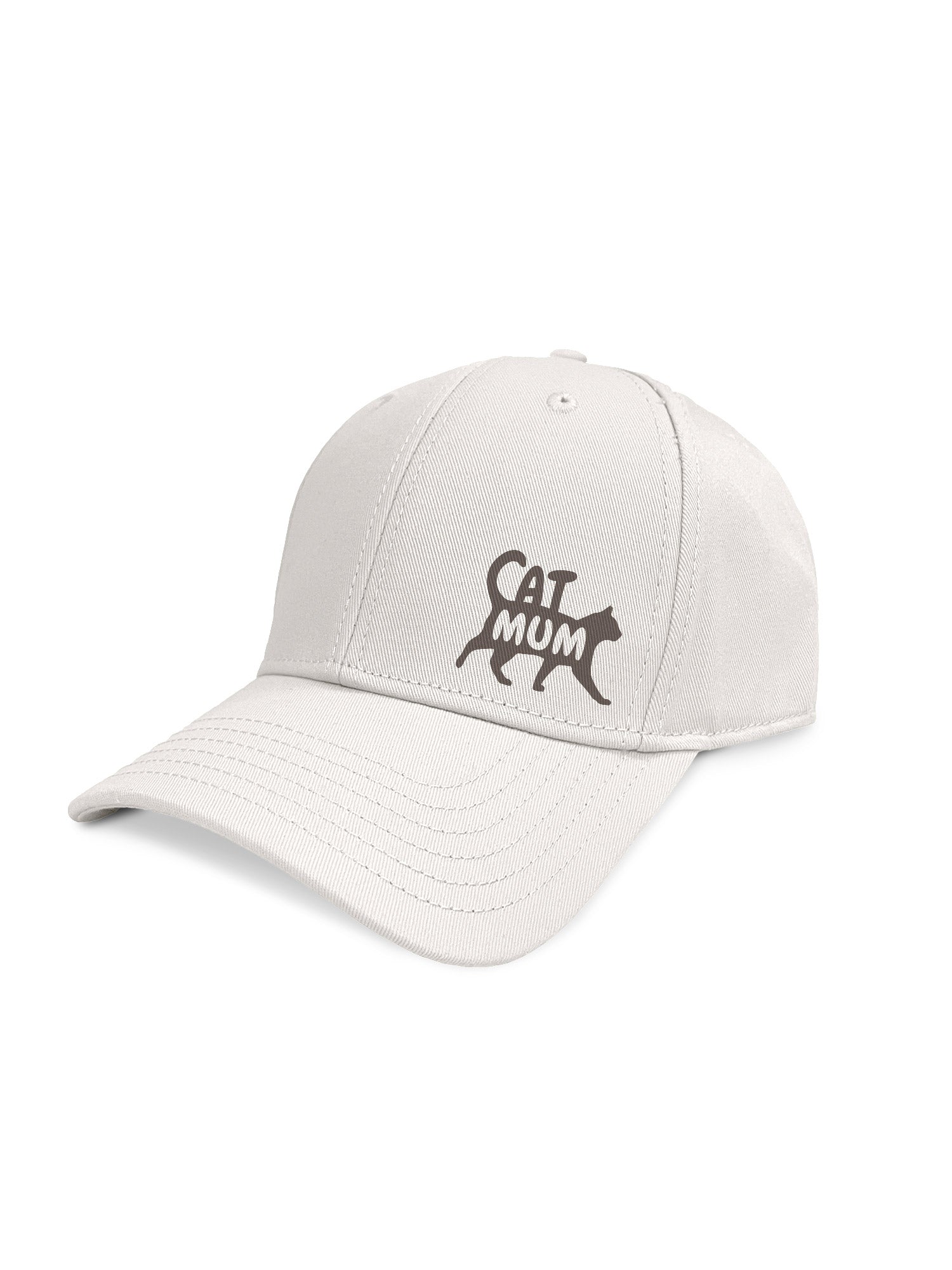 Cat Mum Silhouette Snapback Icon Cap