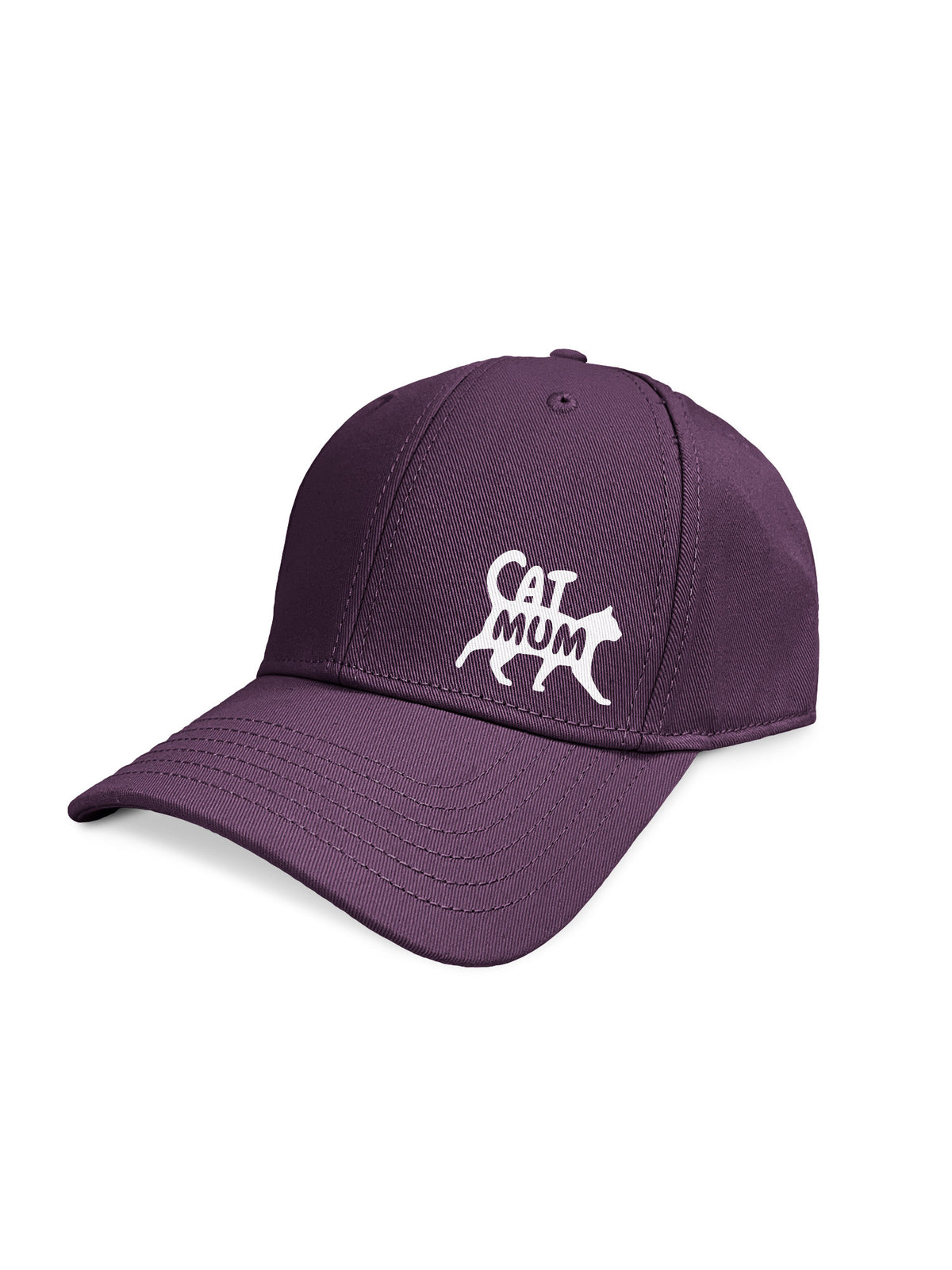 Cat Mum Silhouette Snapback Icon Cap