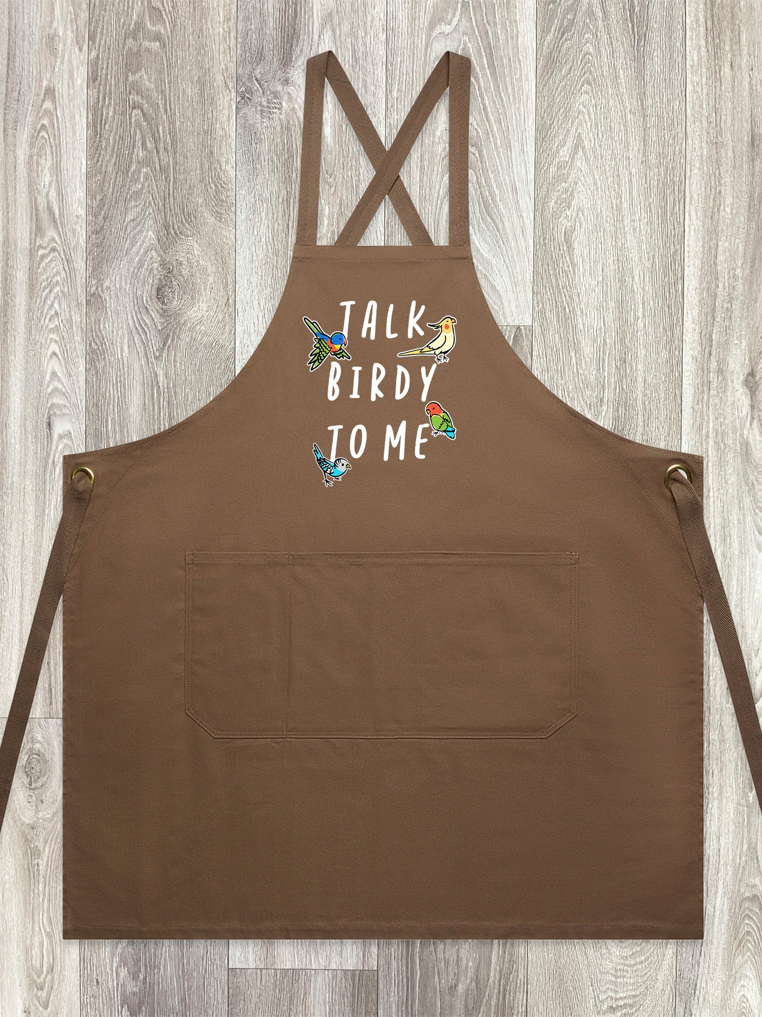 Talk Birdy To Me Jarrah Crossback Apron