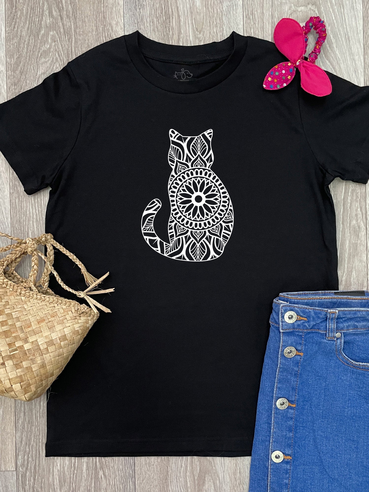 Cat Mandala Youth Tee