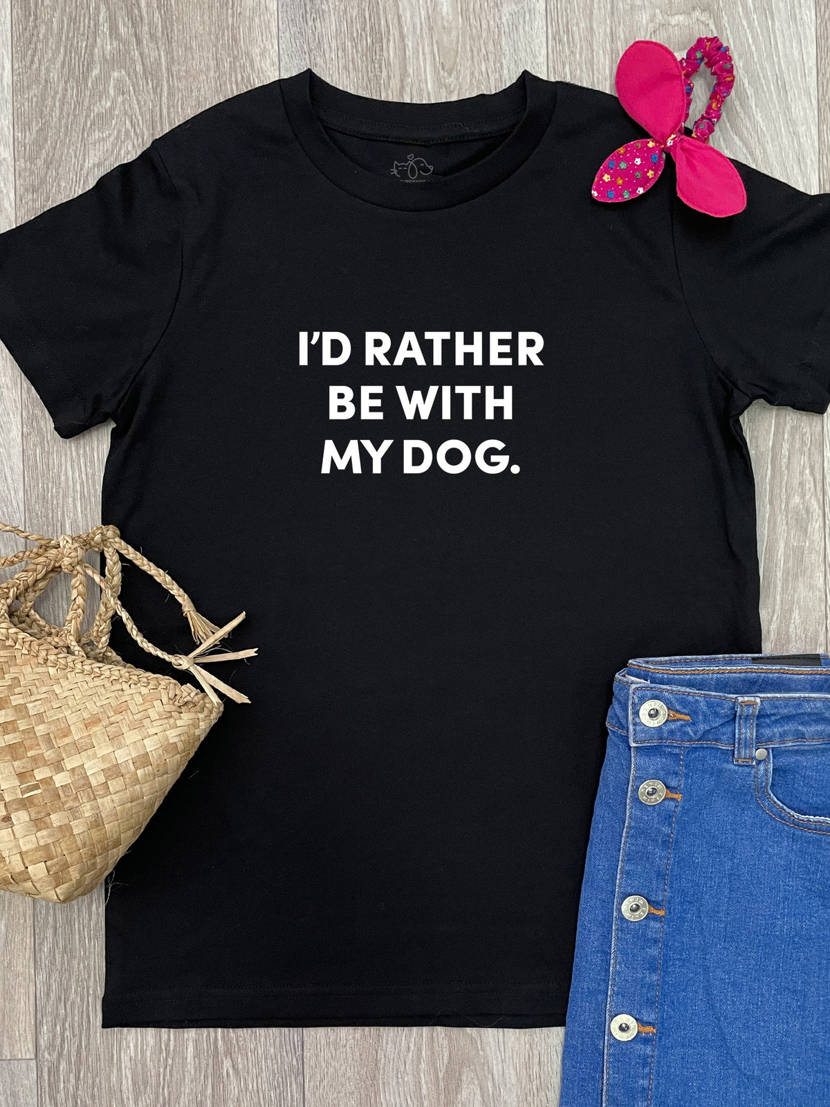 I&#39;d Rather Be With My Dog. Youth Tee