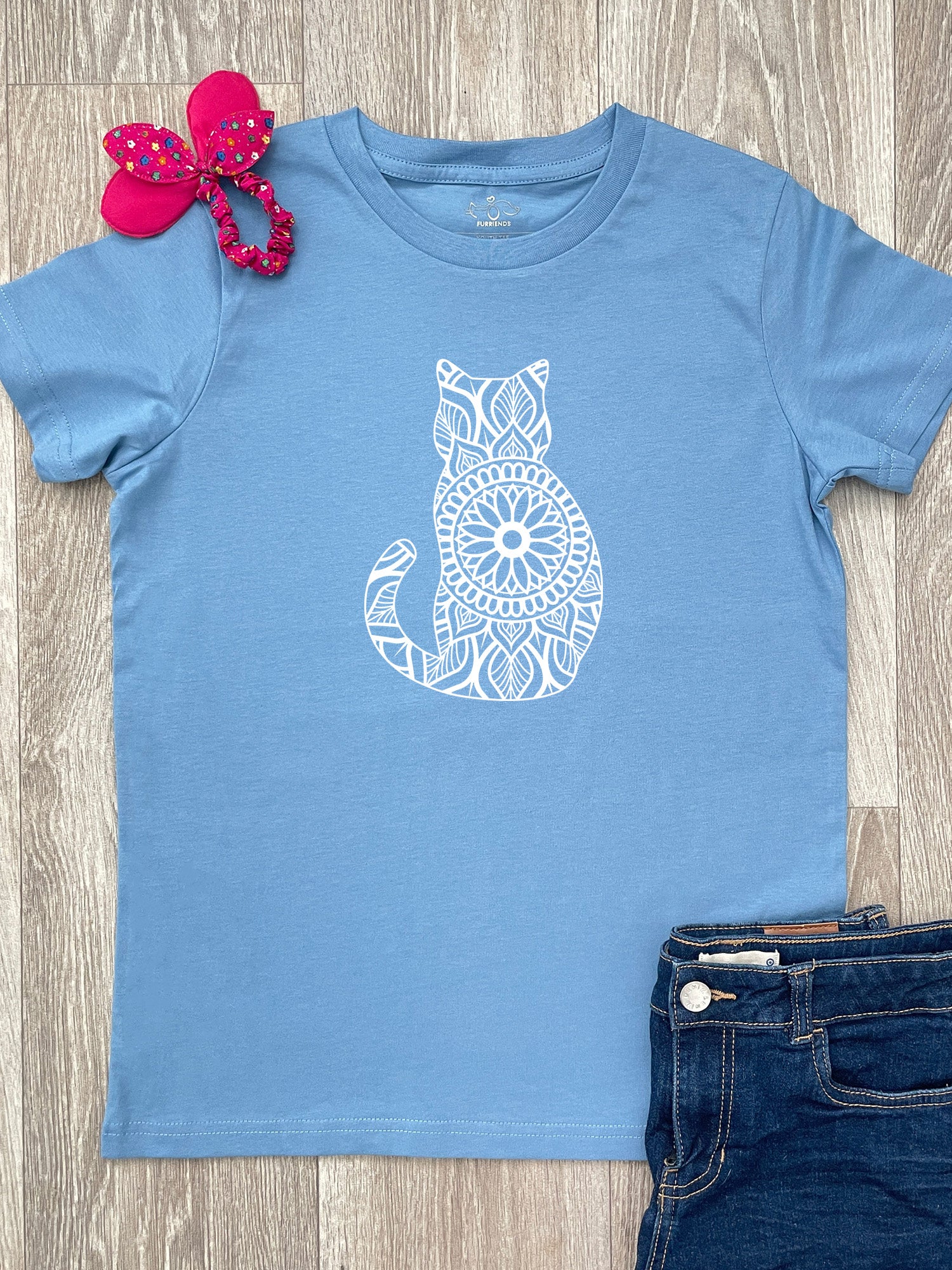 Cat Mandala Youth Tee