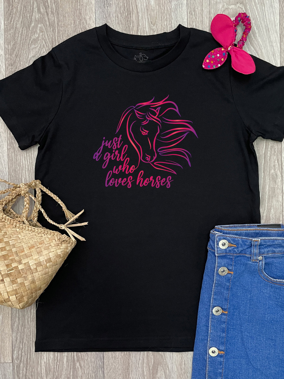 Just A Girl Who Loves Horses Youth Tee