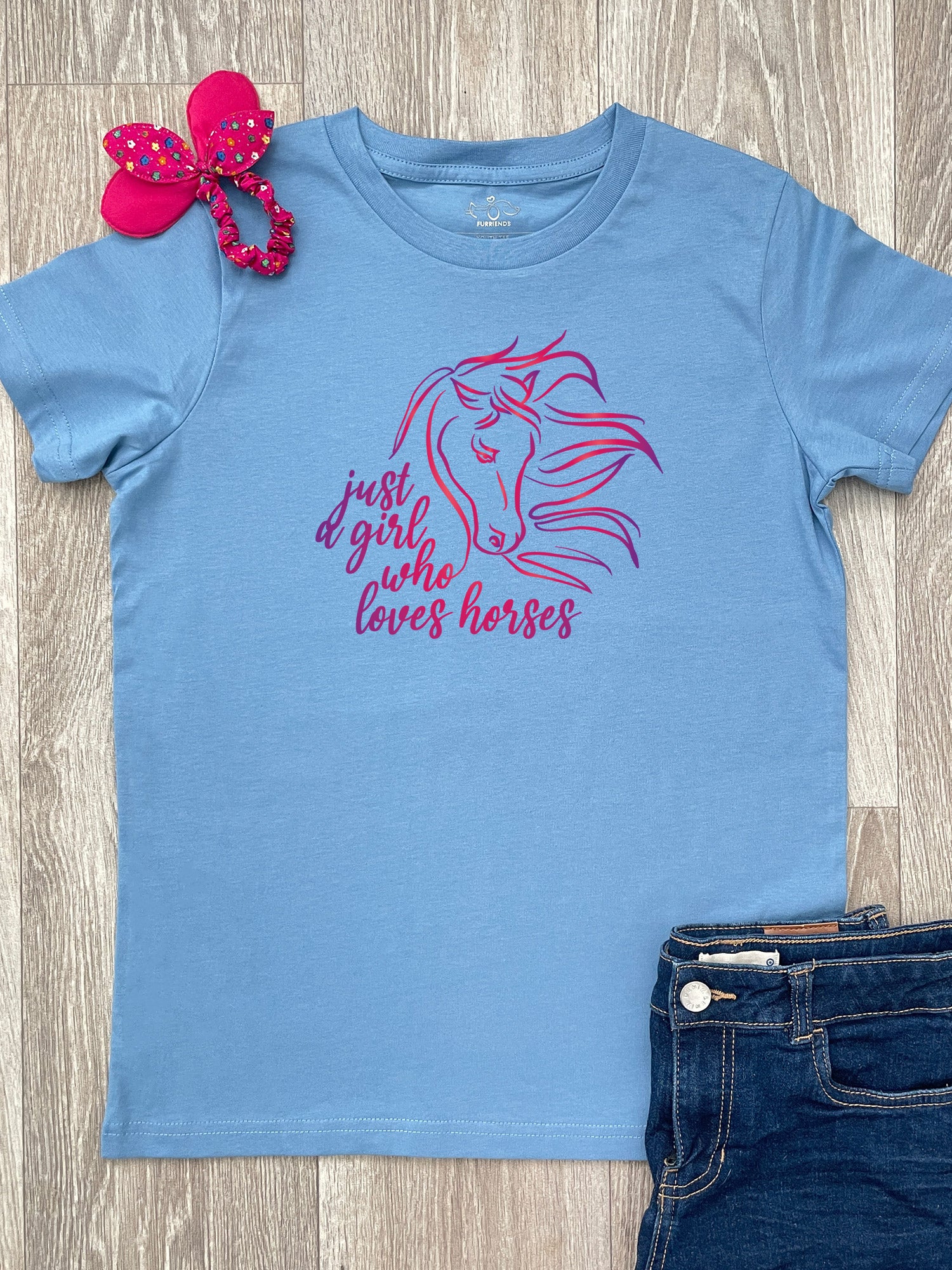 Just A Girl Who Loves Horses Youth Tee