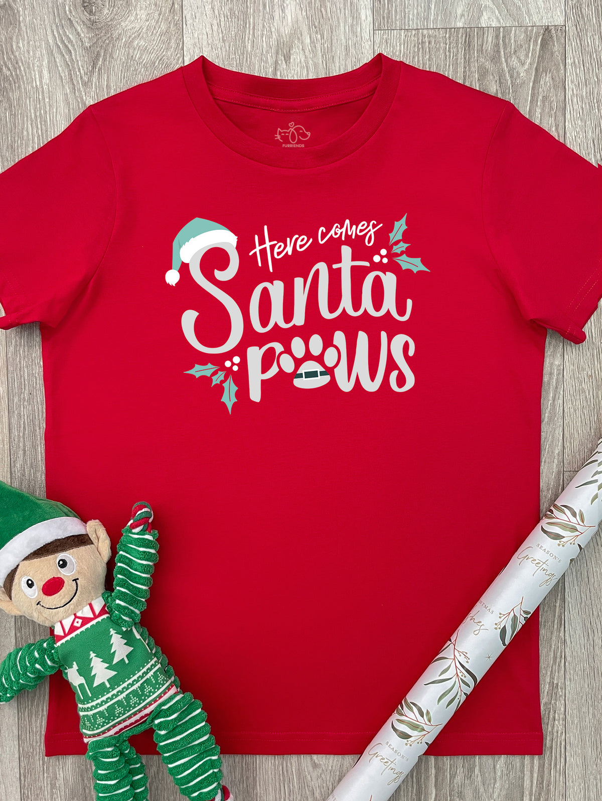 Here Comes Santa Paws Youth Tee