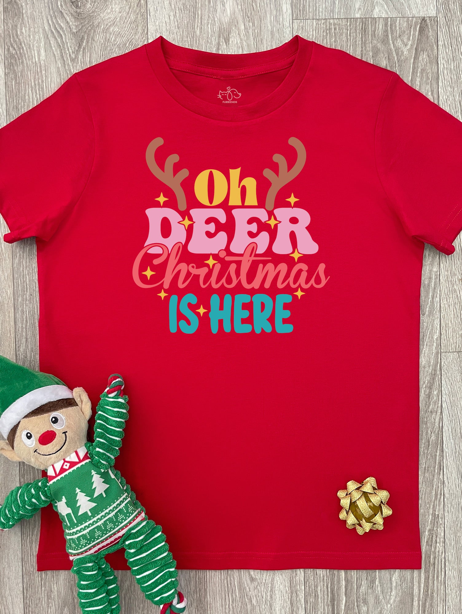 Oh Deer. Christmas Is Here Youth Tee