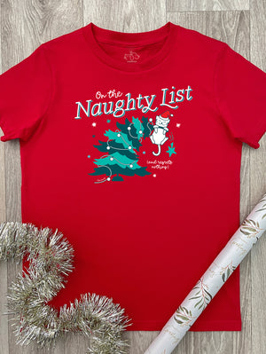 On The Naughty List - Cat Youth Tee