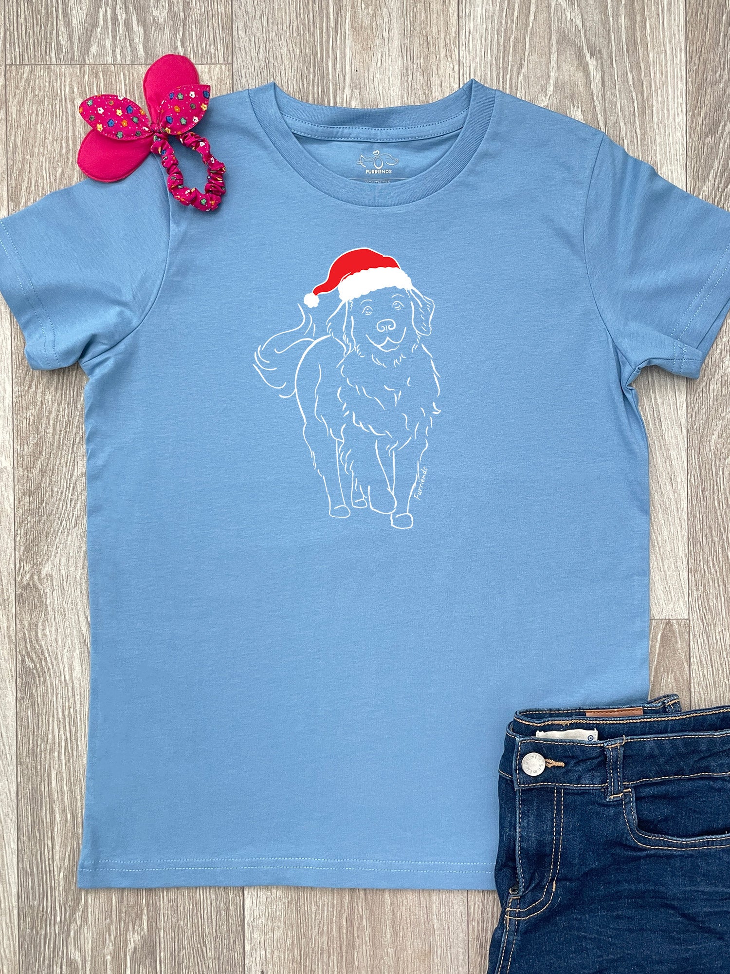 Golden Retriever Christmas Edition Youth Tee