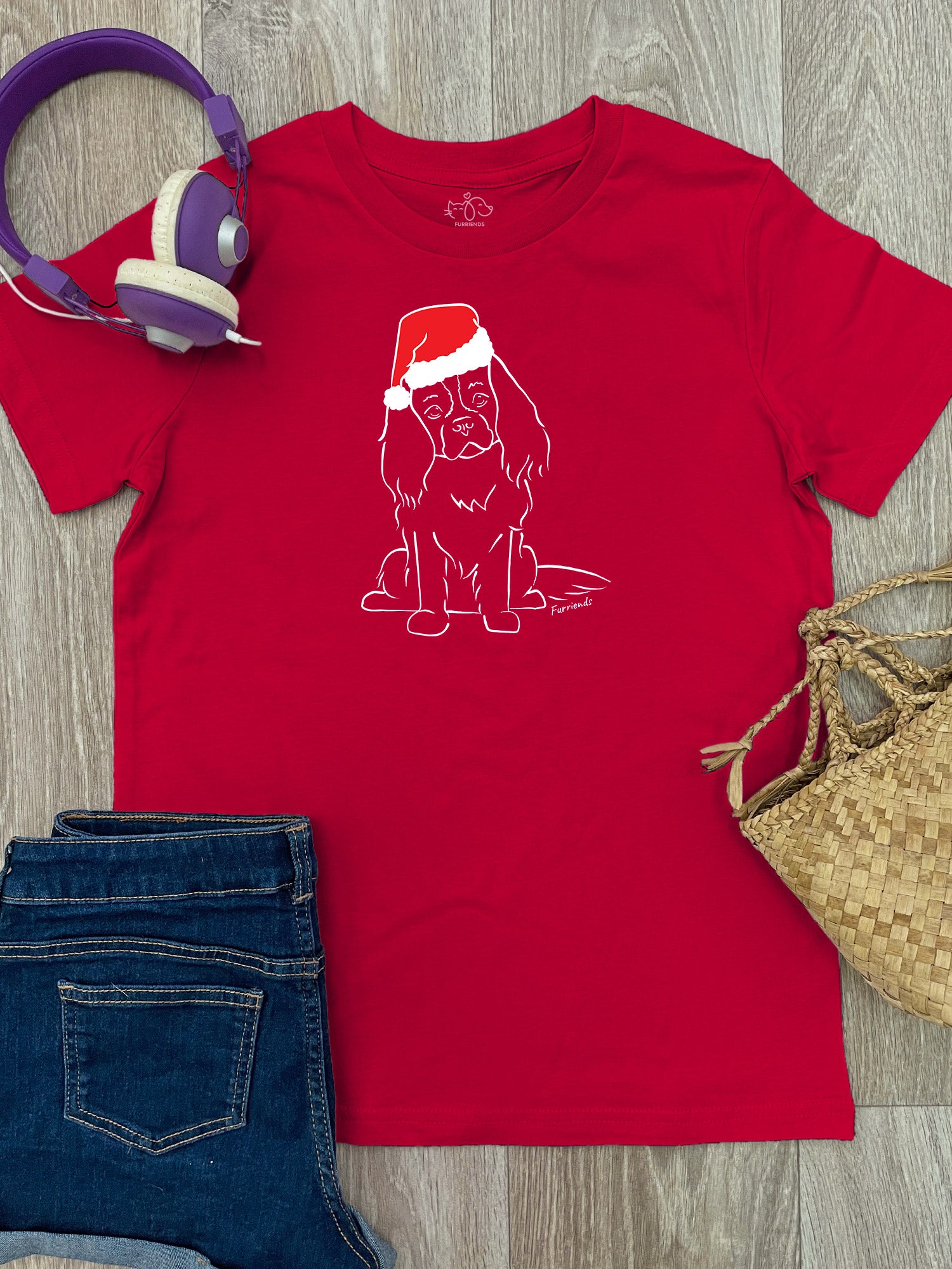 Cavalier King Charles Spaniel Christmas Edition Youth Tee