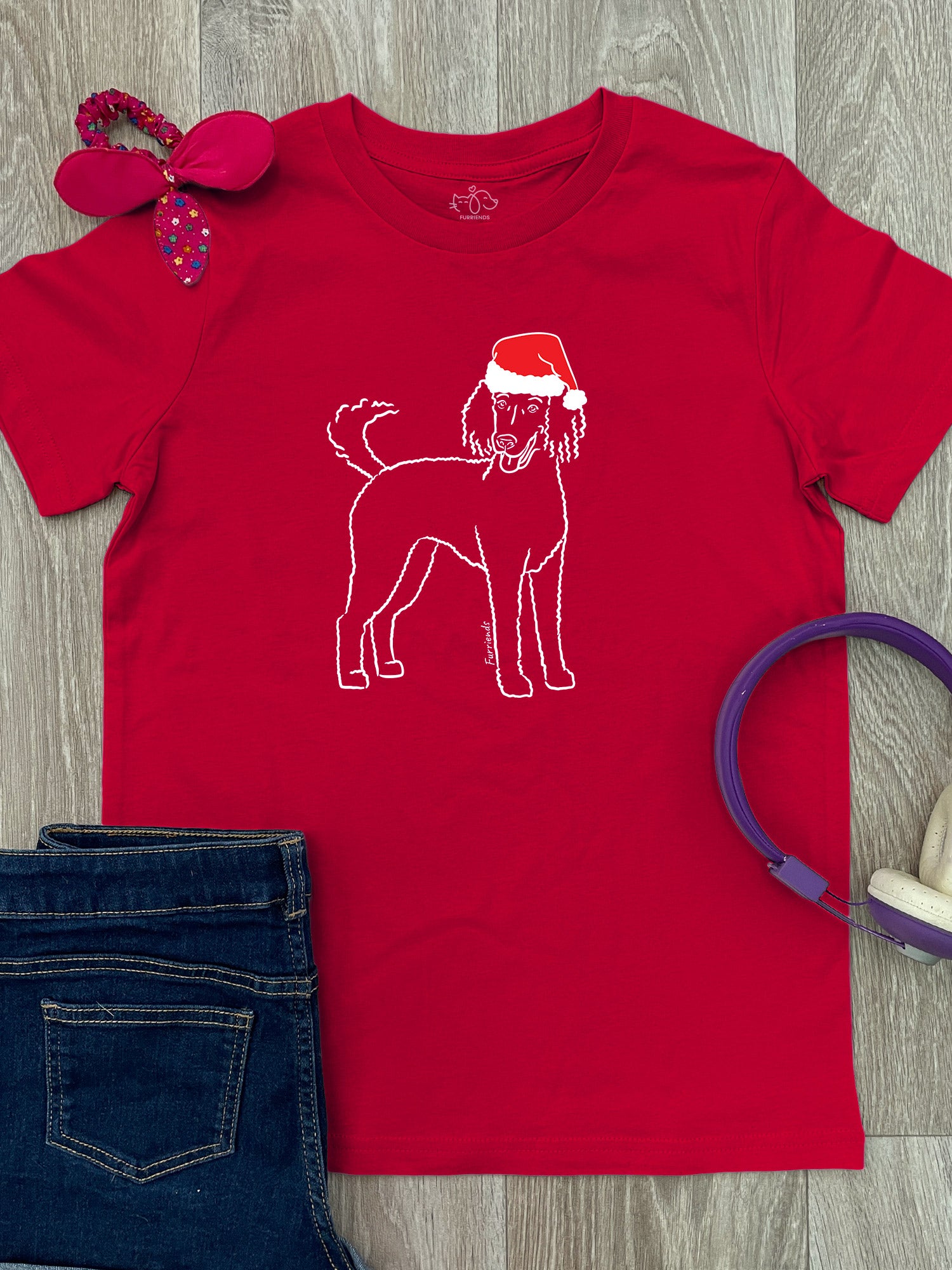 Standard Poodle Christmas Edition Youth Tee