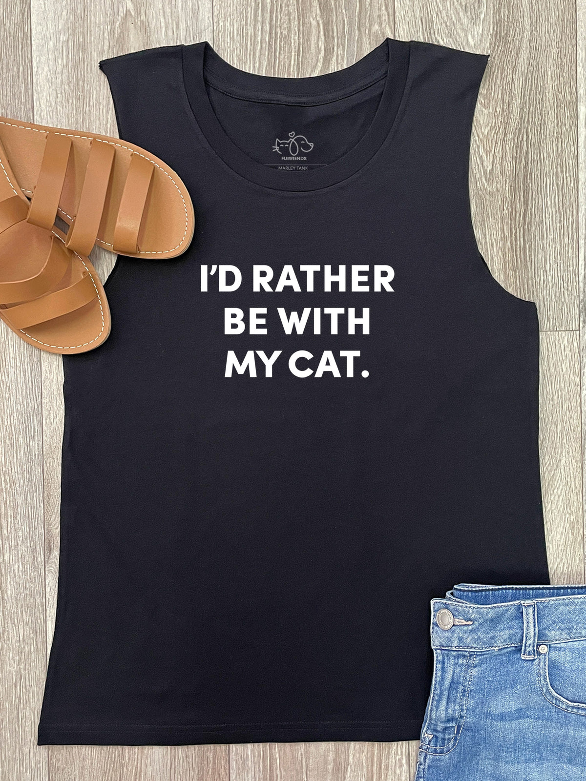 I&#39;d Rather Be With My Cat. Marley Tank