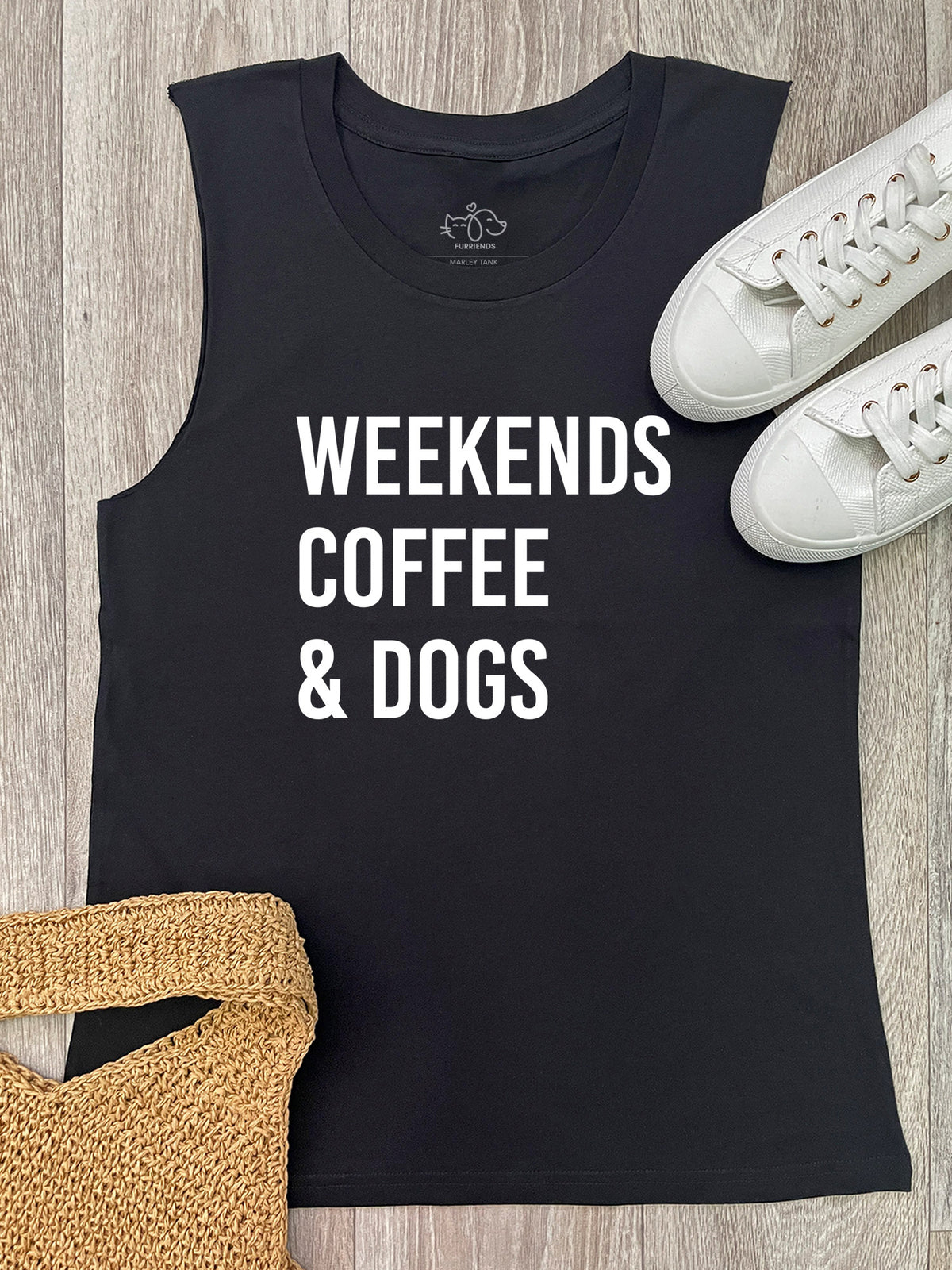 Weekends Coffee &amp; Dogs Marley Tank