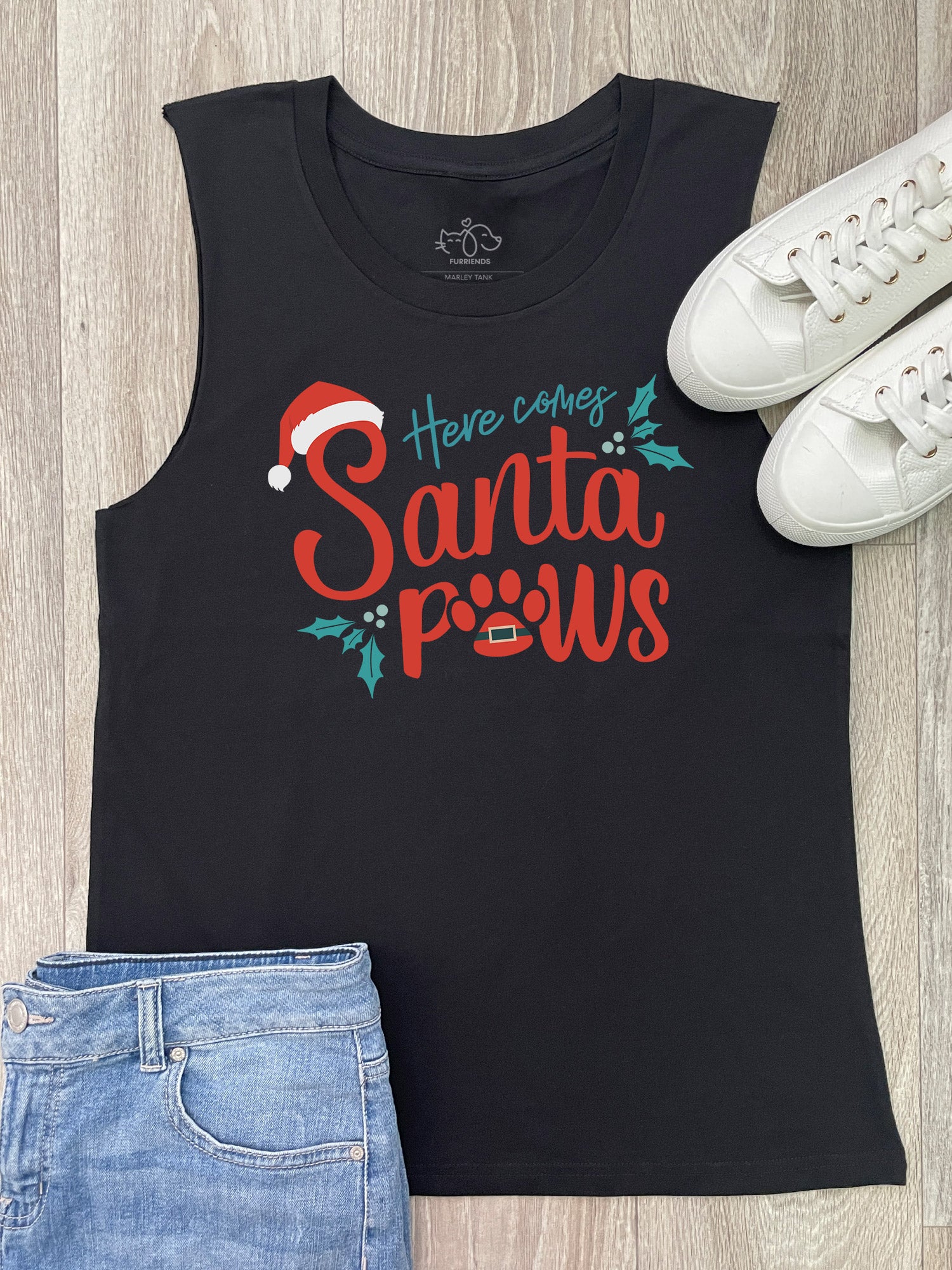 Here Comes Santa Paws Marley Tank