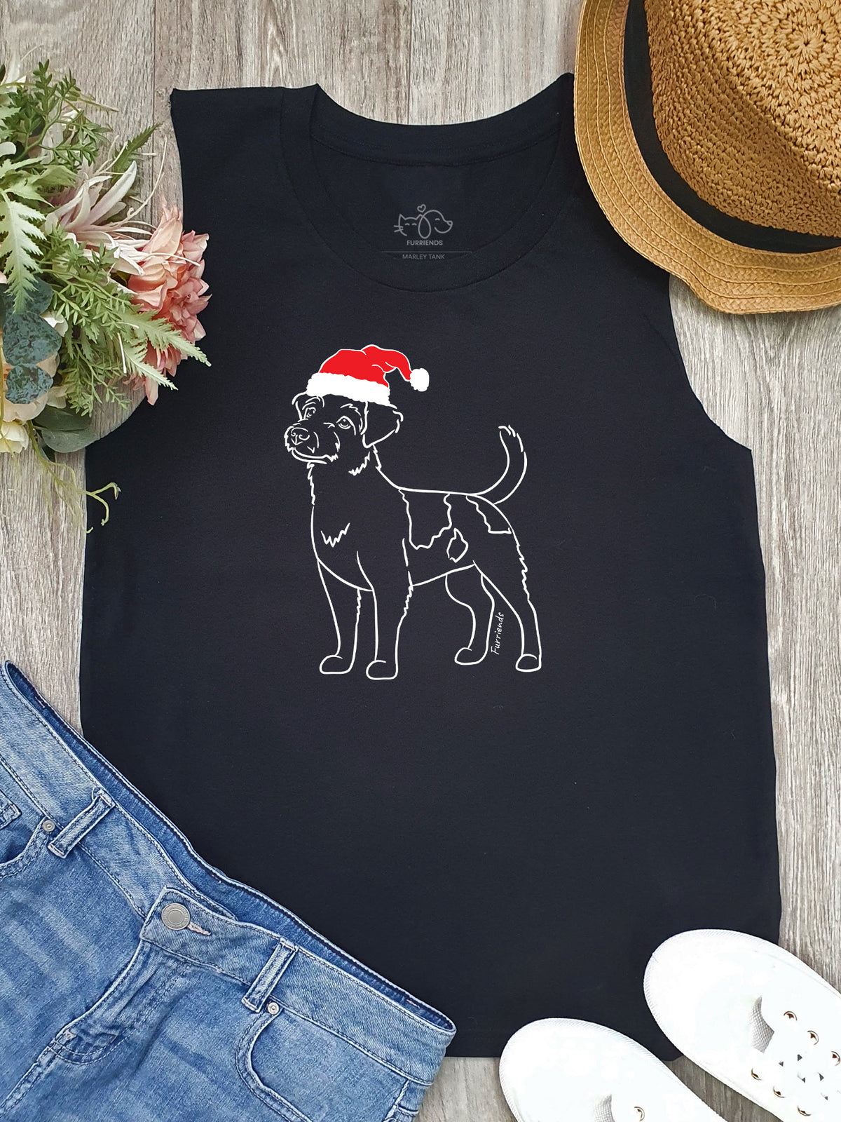 Jack Russell Terrier (Rough Coat) Christmas Edition Marley Tank