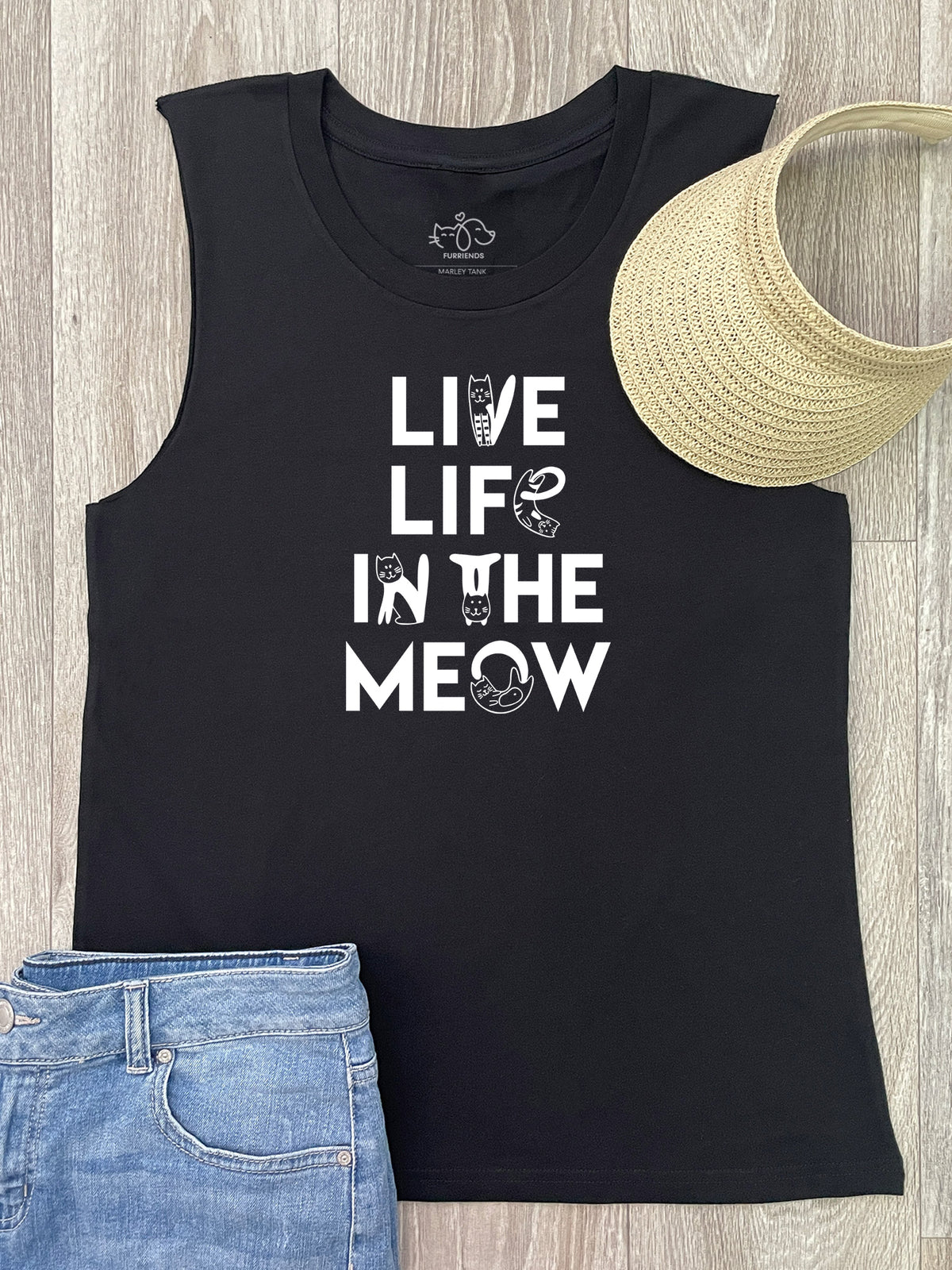 Live Life In The Meow Marley Tank