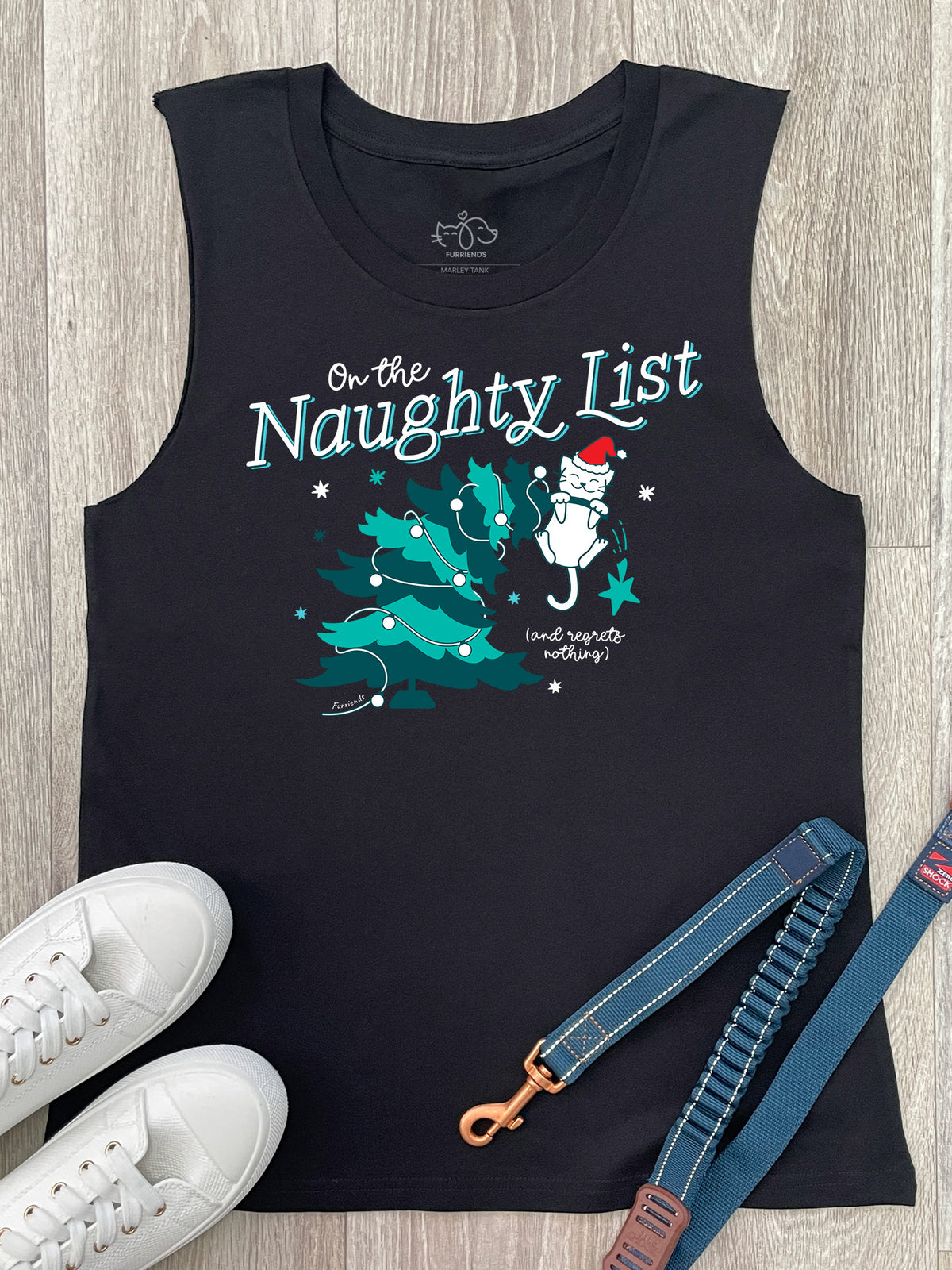 On The Naughty List - Cat Marley Tank