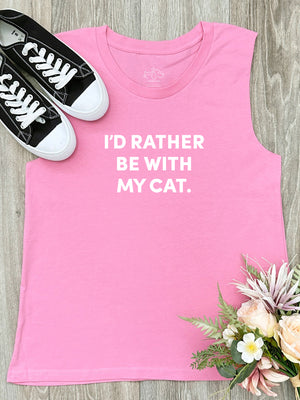 I'd Rather Be With My Cat. Marley Tank