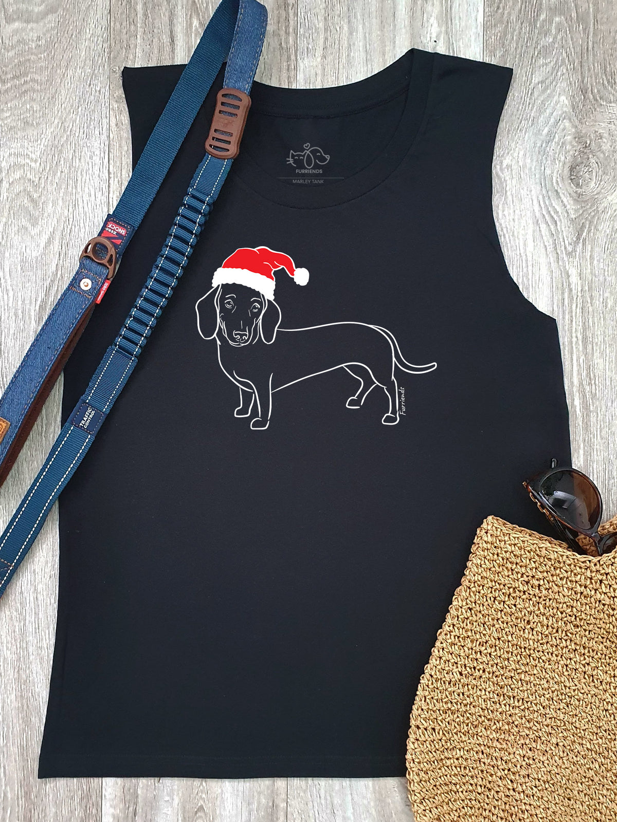 Dachshund Christmas Edition Marley Tank