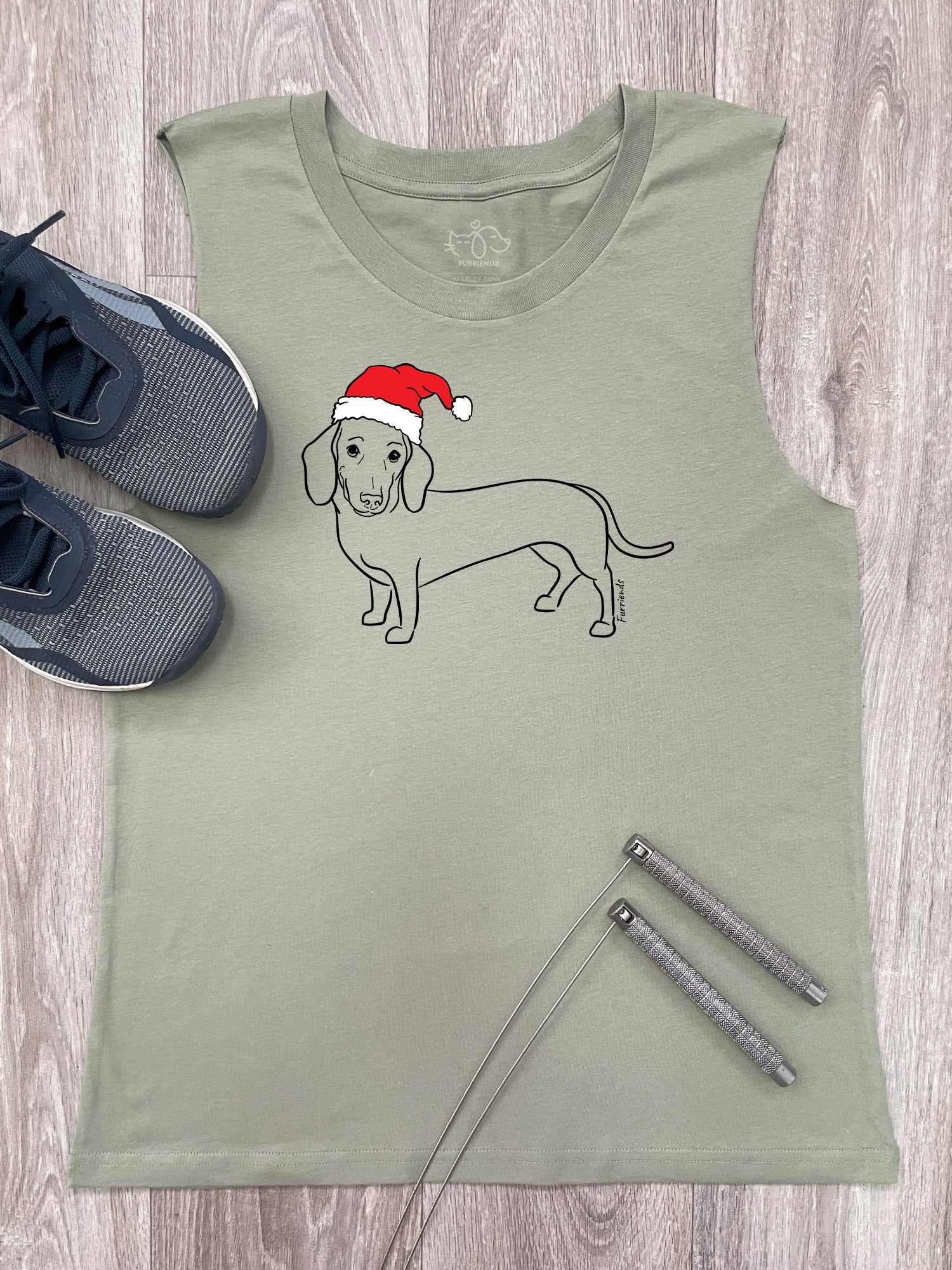 Dachshund Christmas Edition Marley Tank