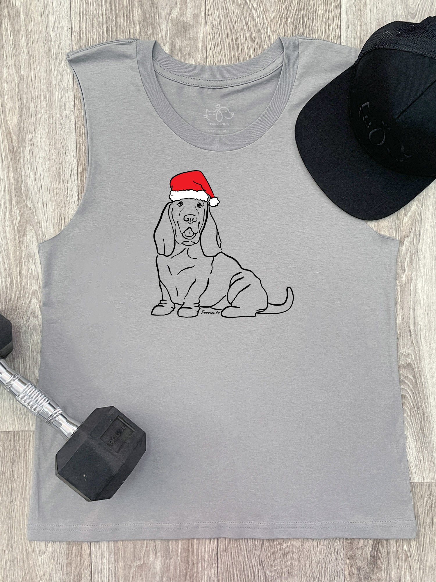 Basset Hound Christmas Edition Marley Tank