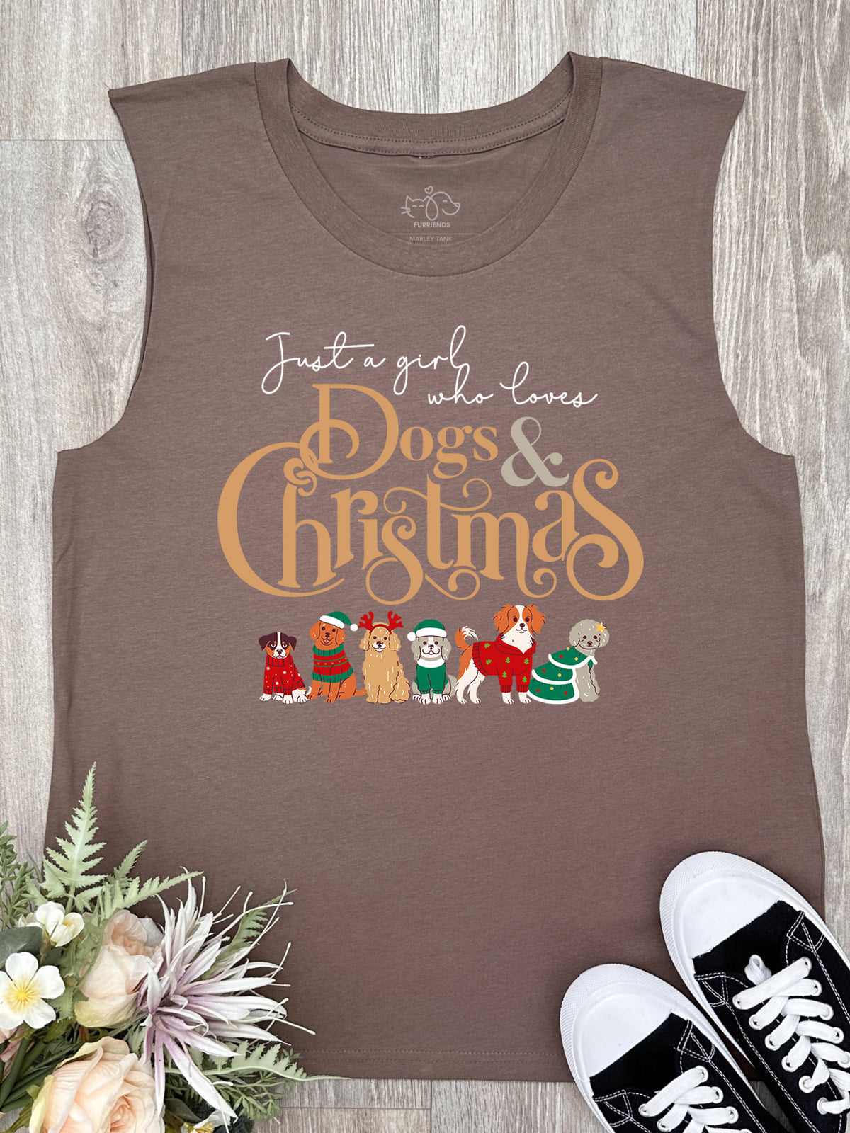 Just A Girl Who Loves Dogs &amp; Christmas Marley Tank