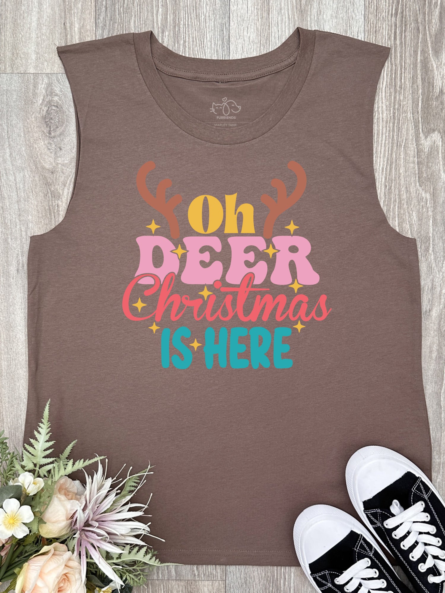 Oh Deer. Christmas Is Here Marley Tank