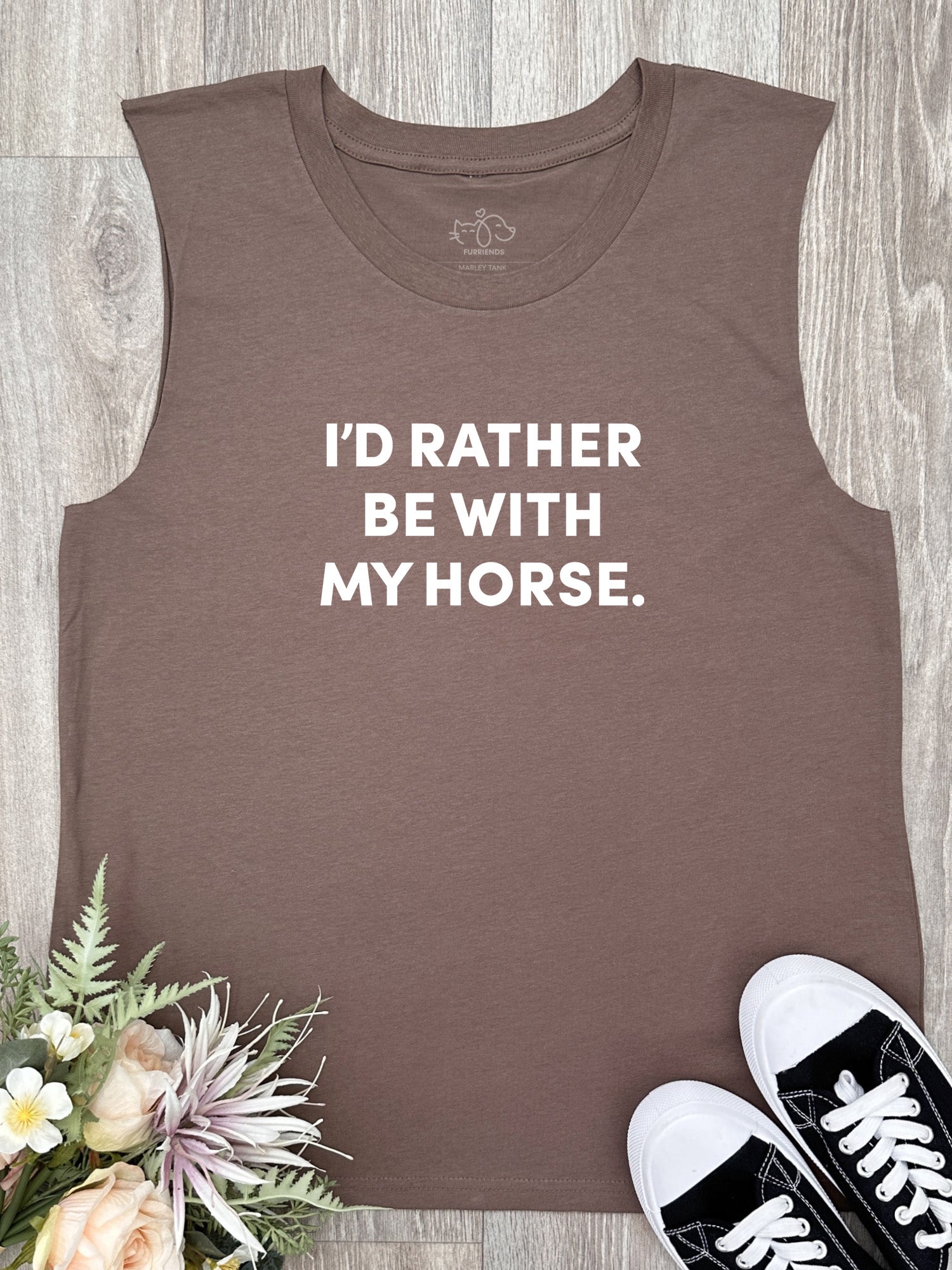 I'd Rather Be With My Horse. Marley Tank