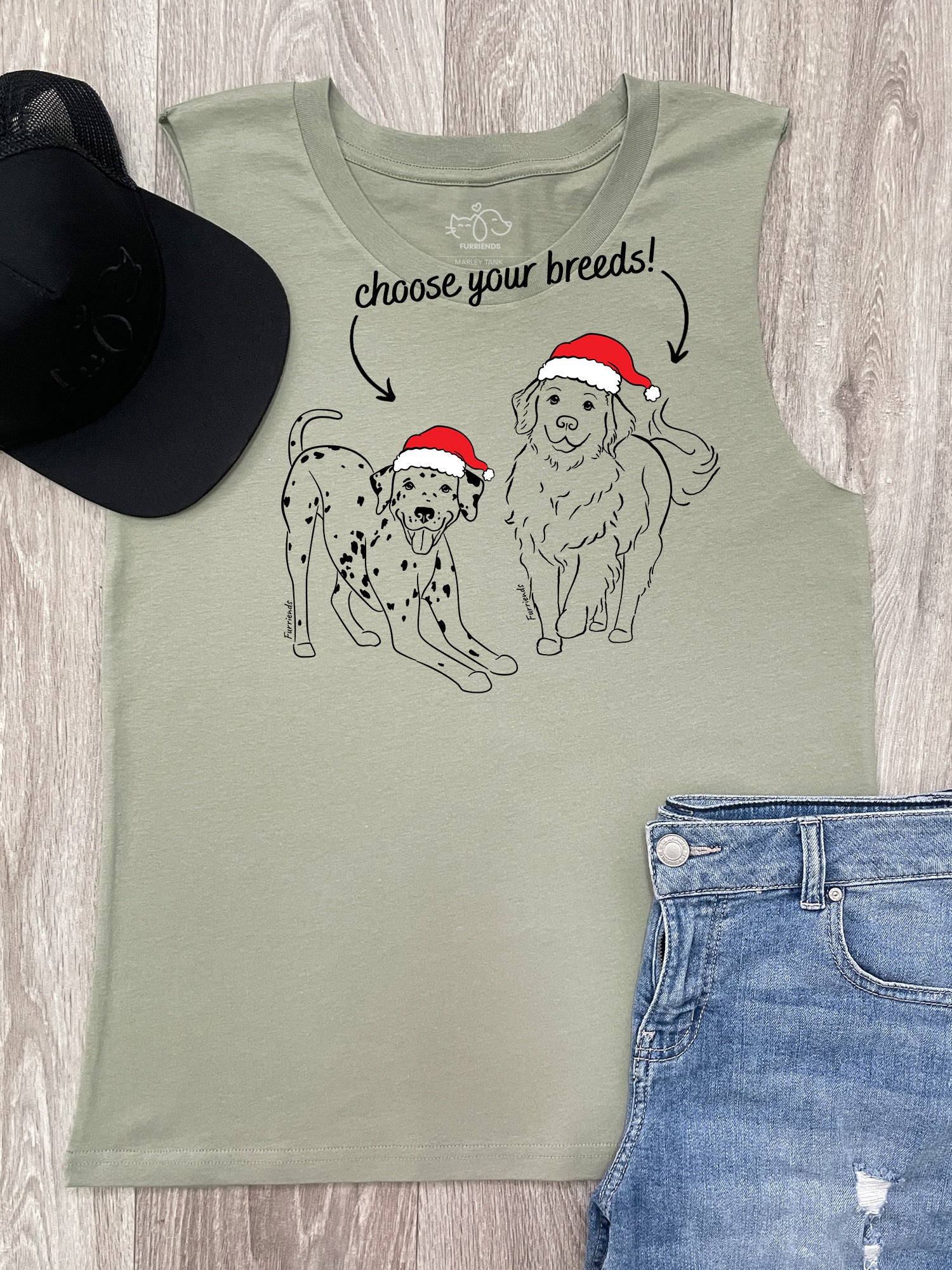 Christmas Edition Dual Breed Customisable Marley Tank