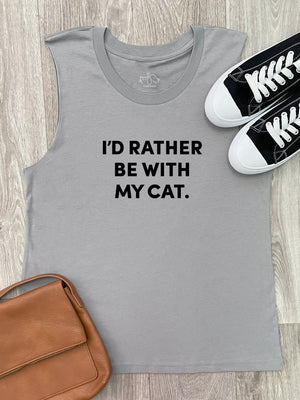 I'd Rather Be With My Cat. Marley Tank