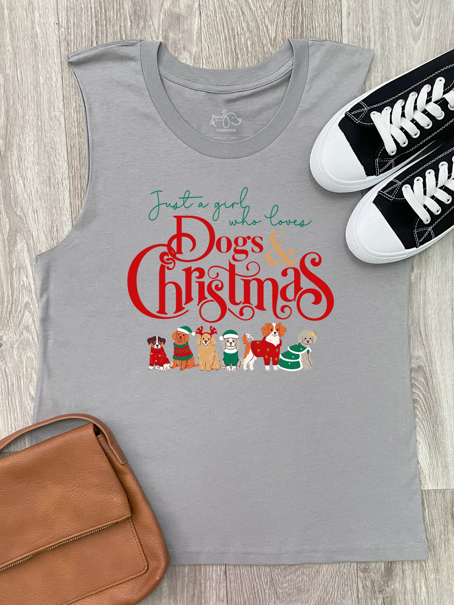 Just A Girl Who Loves Dogs & Christmas Marley Tank