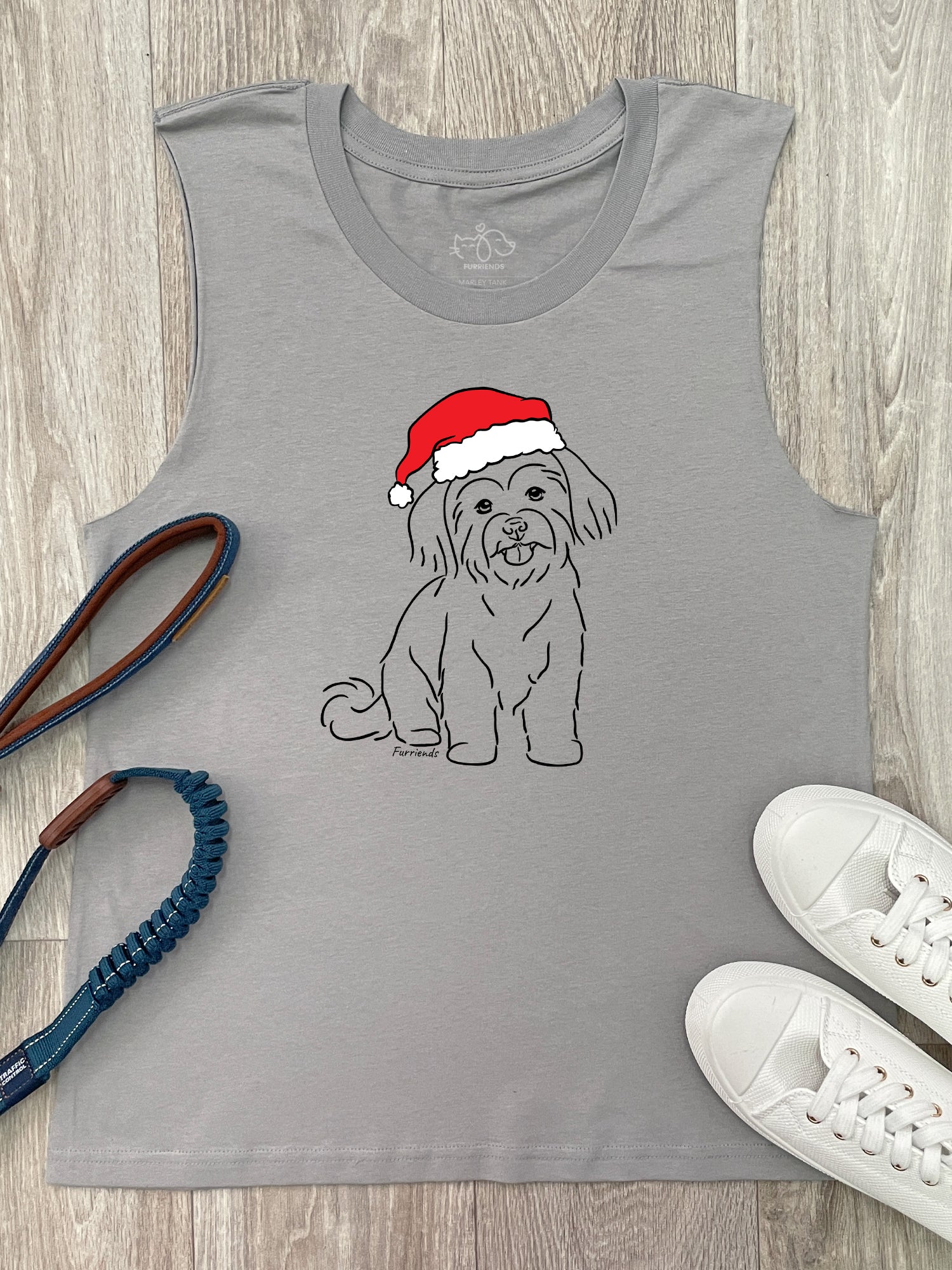 Maltese Terrier Christmas Edition Marley Tank