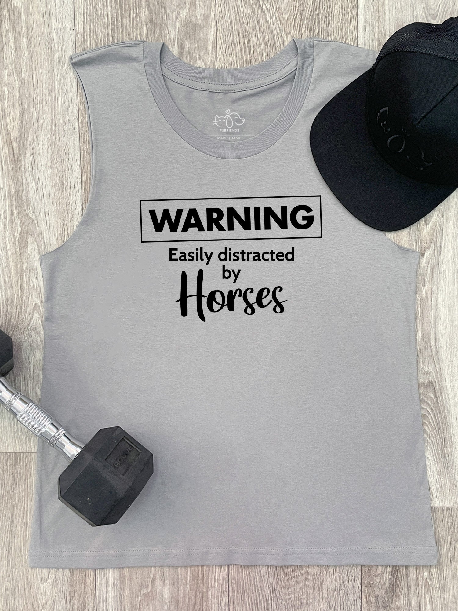 Warning. Easily Distracted By Horses Marley Tank