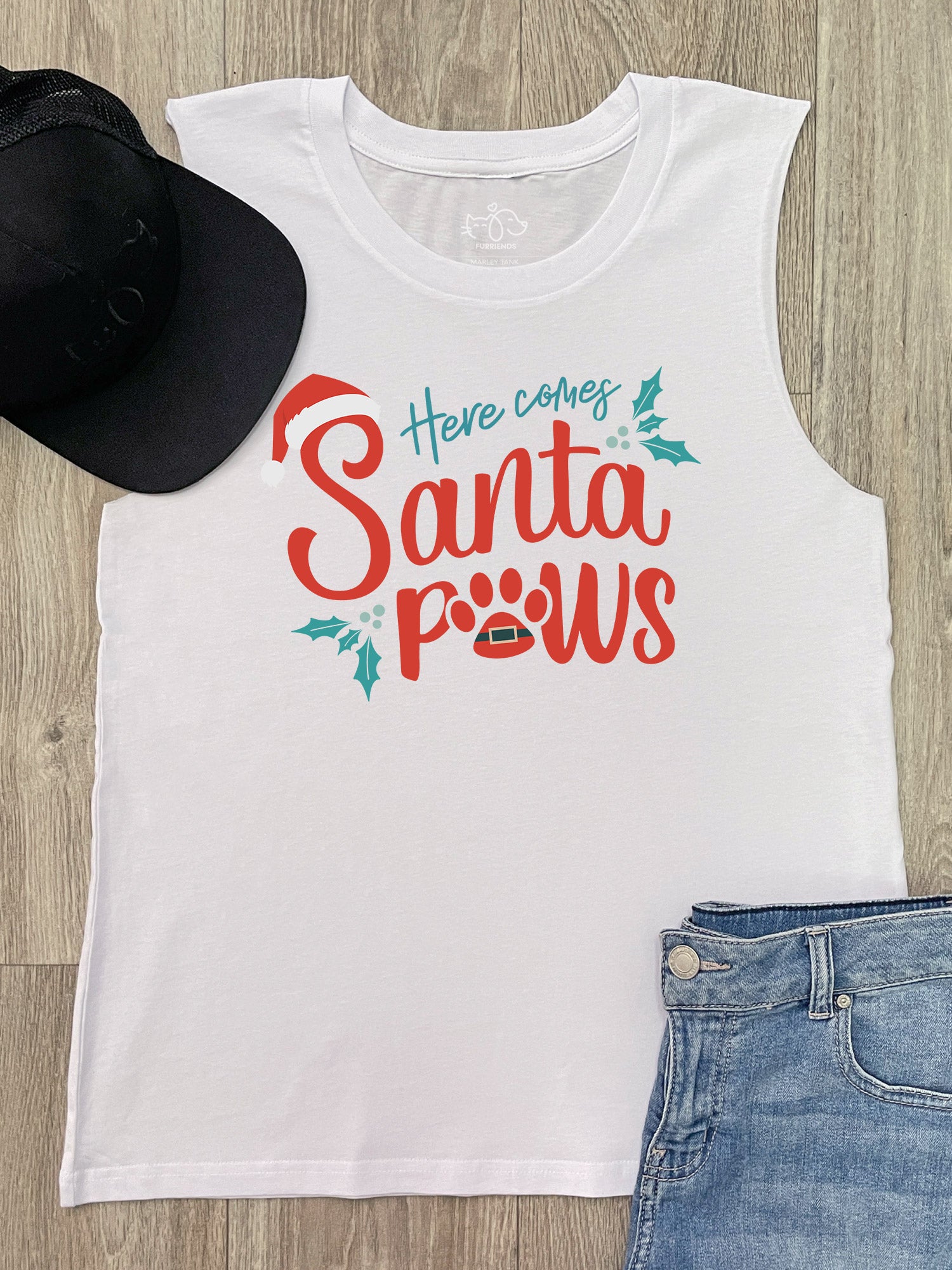 Here Comes Santa Paws Marley Tank