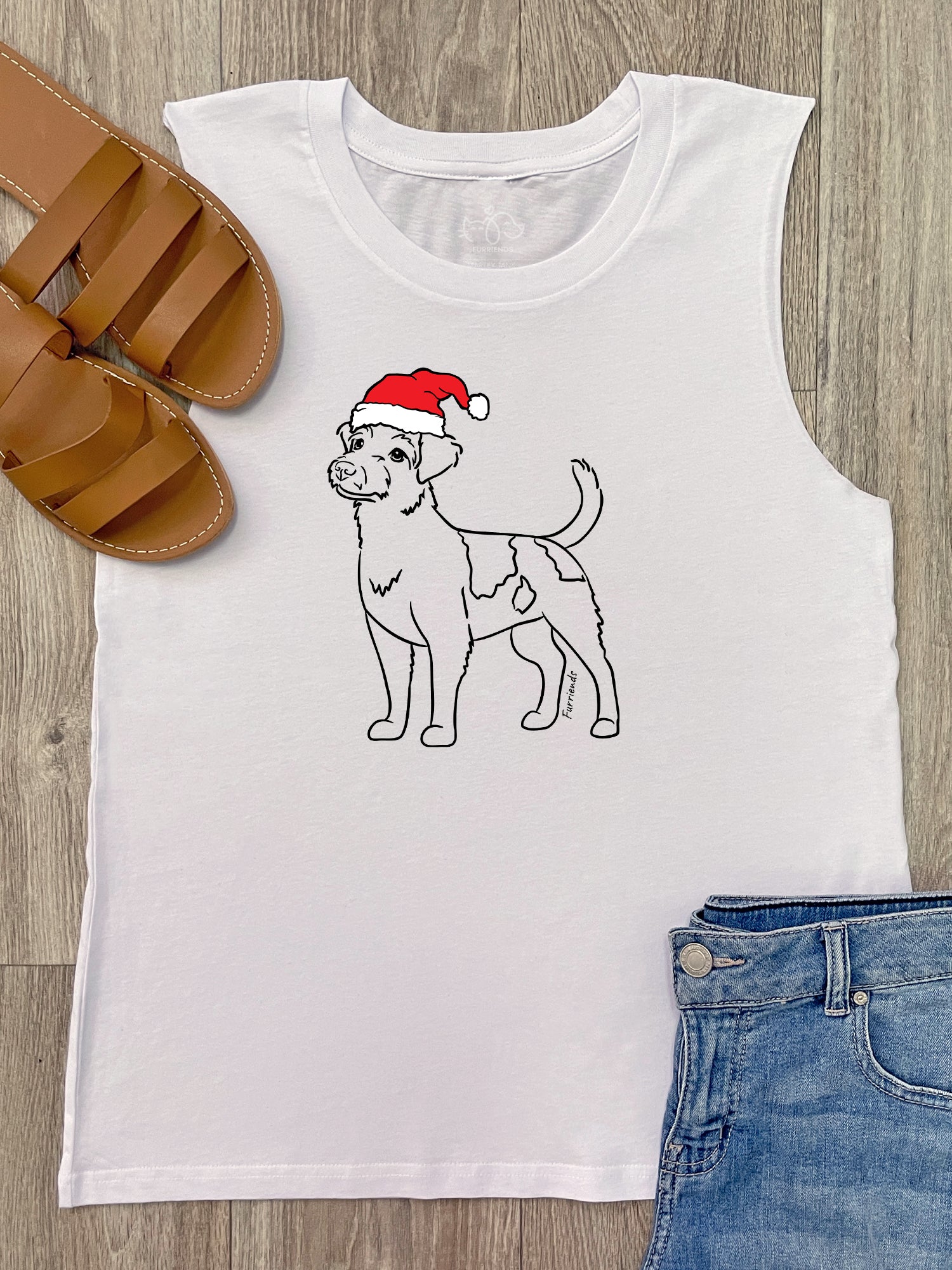 Jack Russell Terrier (Rough Coat) Christmas Edition Marley Tank