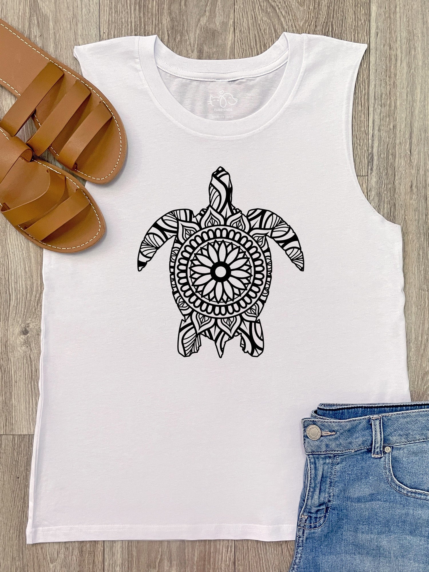 Turtle Mandala Marley Tank