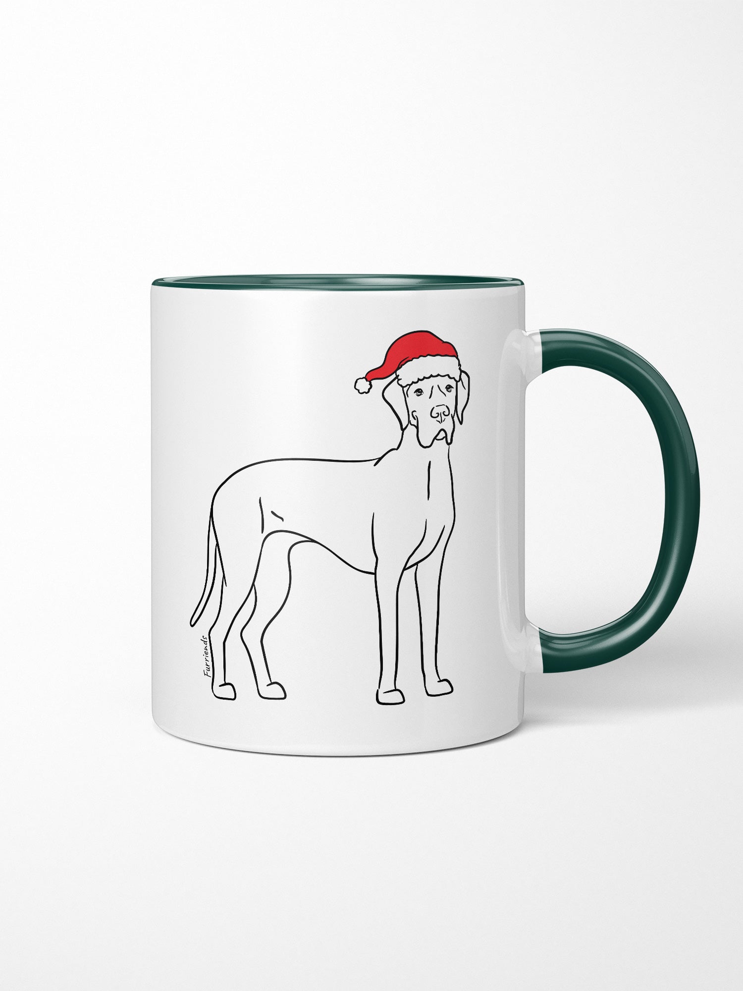 Great Dane Christmas Edition Ceramic Mug