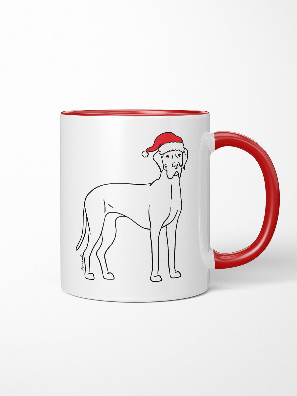 Great Dane Christmas Edition Ceramic Mug