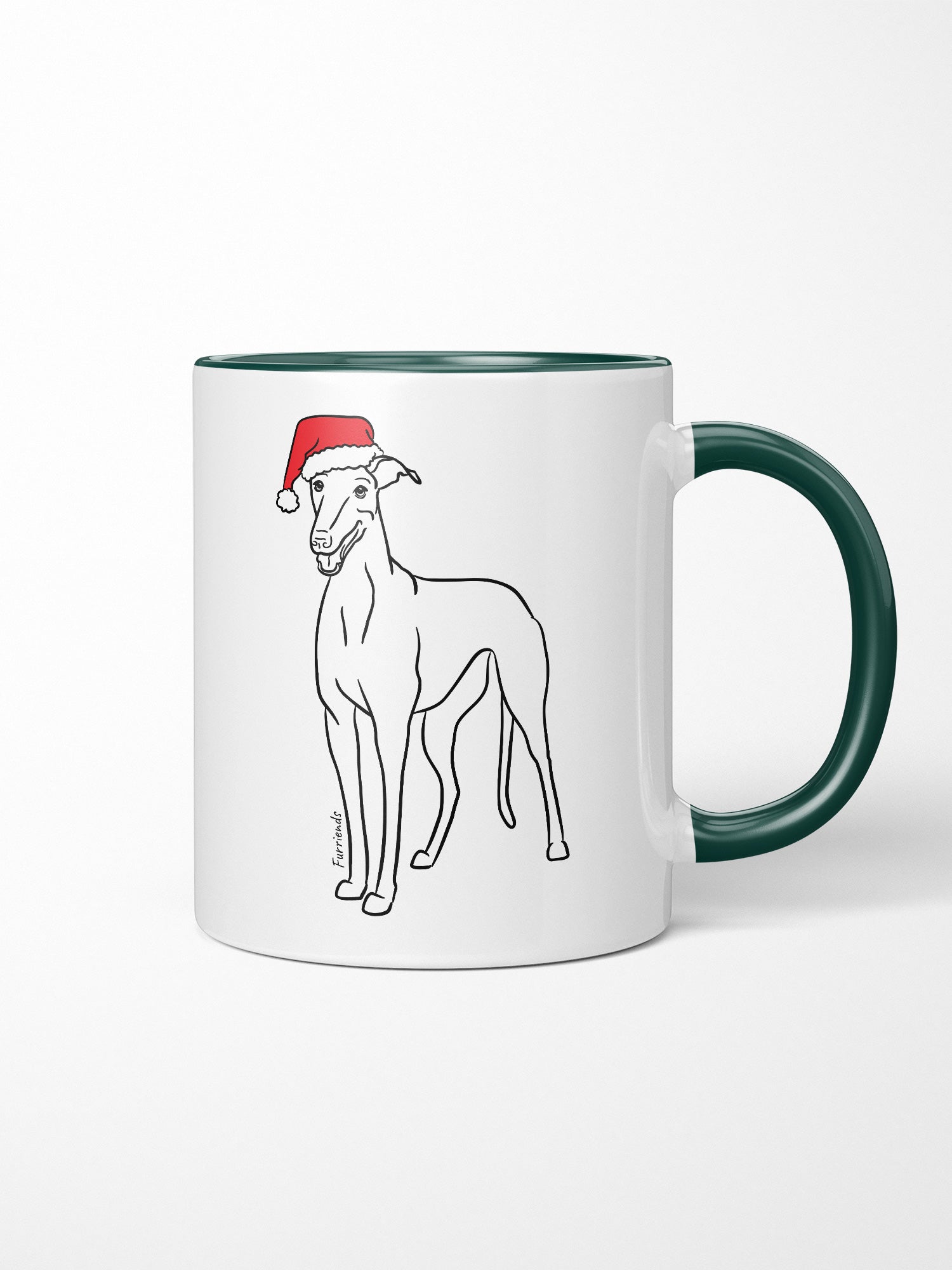 Greyhound Christmas Edition Ceramic Mug