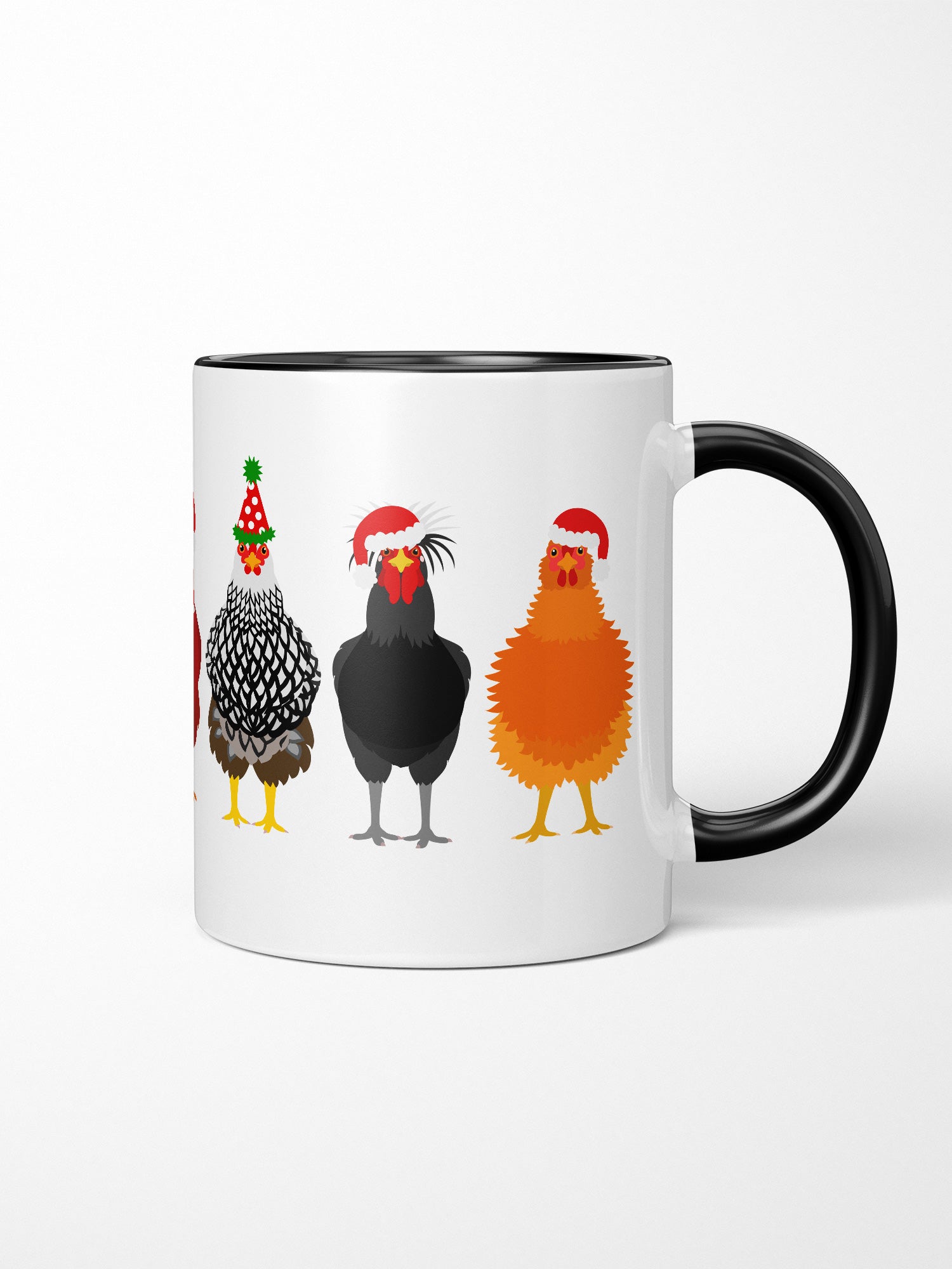 Merry Clucking Christmas Ceramic Mug