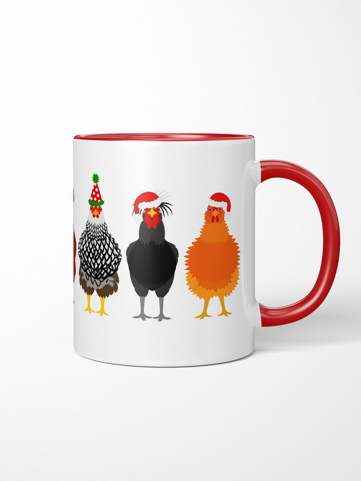 Merry Clucking Christmas Ceramic Mug