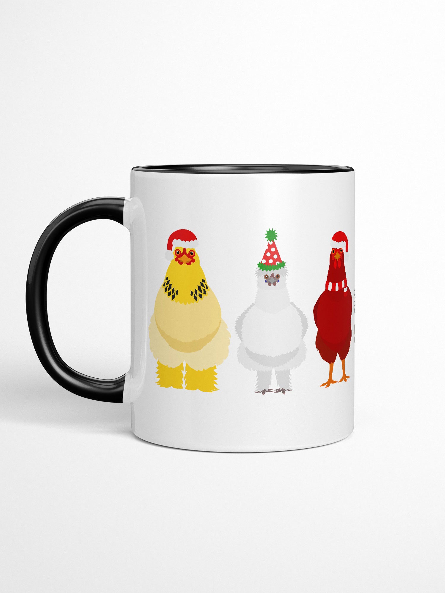 Merry Clucking Christmas Ceramic Mug