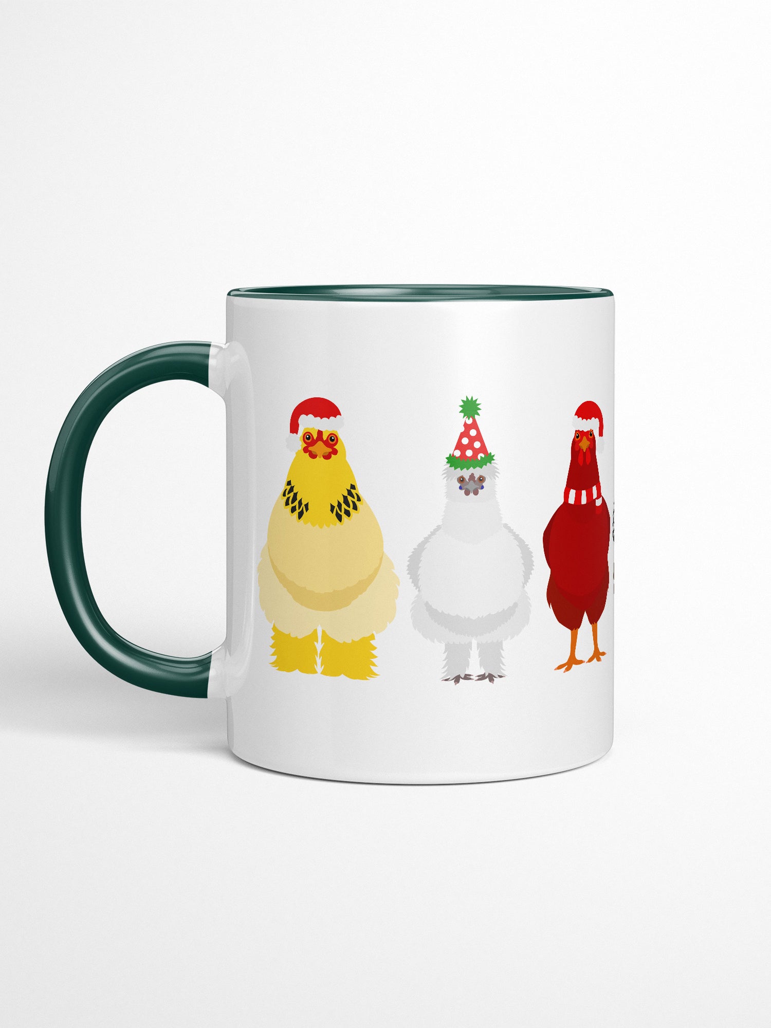 Merry Clucking Christmas Ceramic Mug