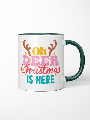 Oh Deer. Christmas Is Here Ceramic Mug