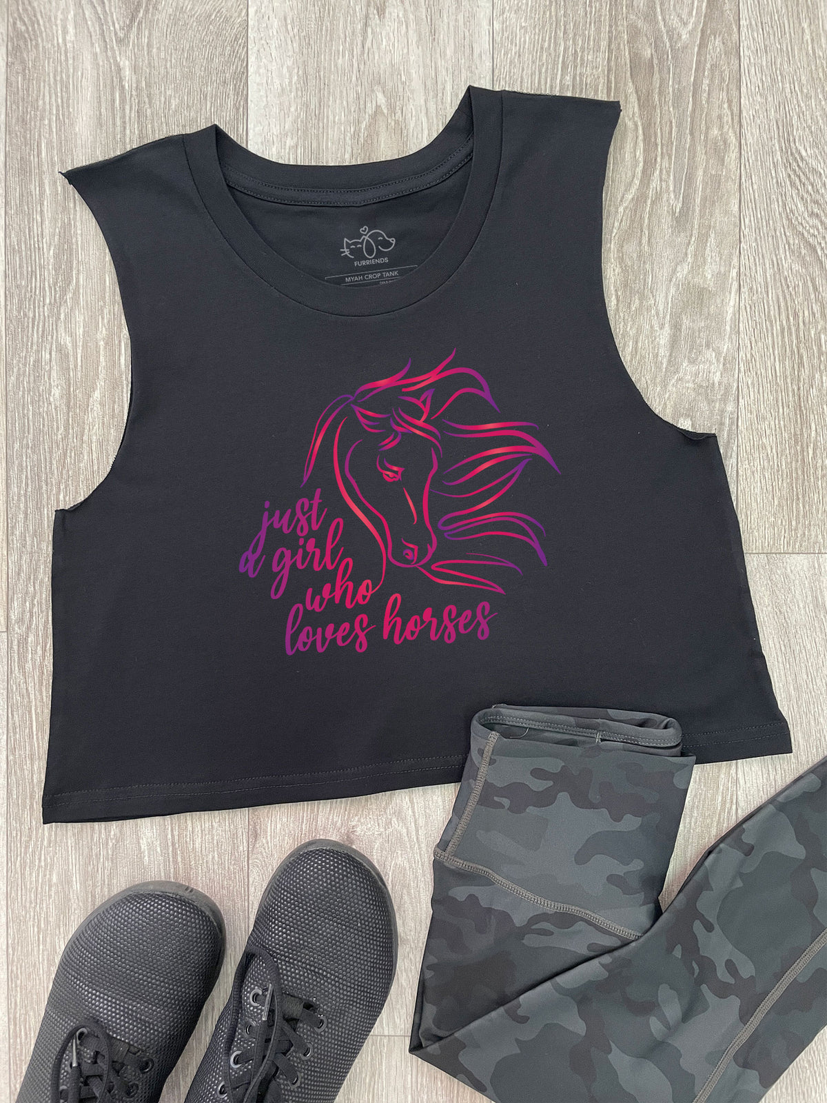 Just A Girl Who Loves Horses Myah Crop Tank