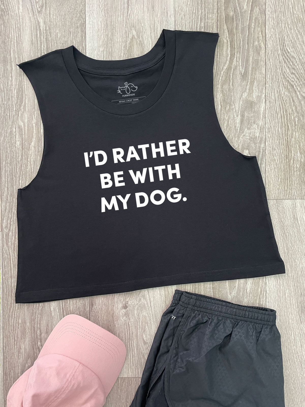 I&#39;d Rather Be With My Dog. Myah Crop Tank