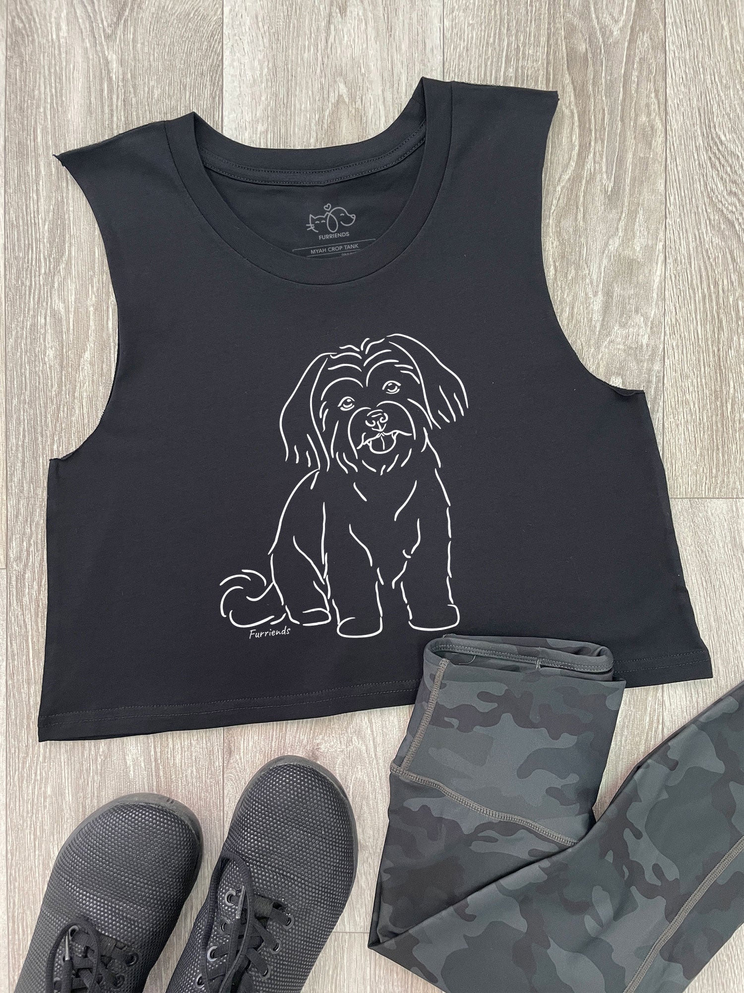 Maltese Terrier Myah Crop Tank